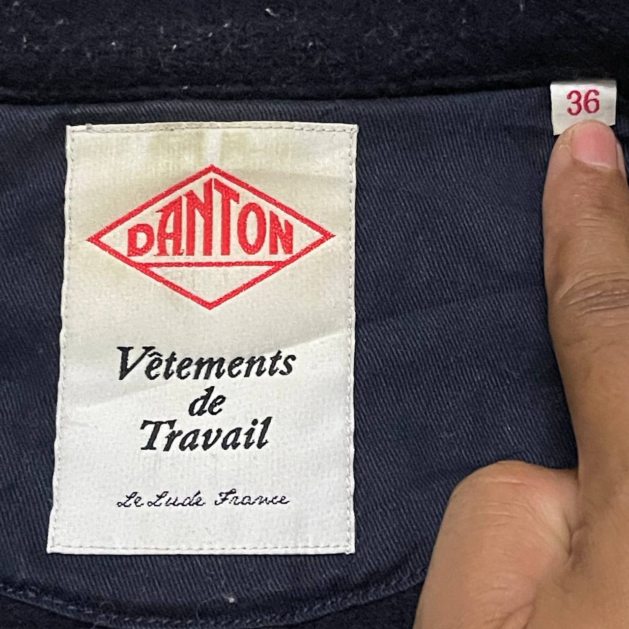 Danton Vintage Danton Vetements de Travail Wool Coat Jacket Size US S / EU 44-46 / 1 - 7 Thumbnail