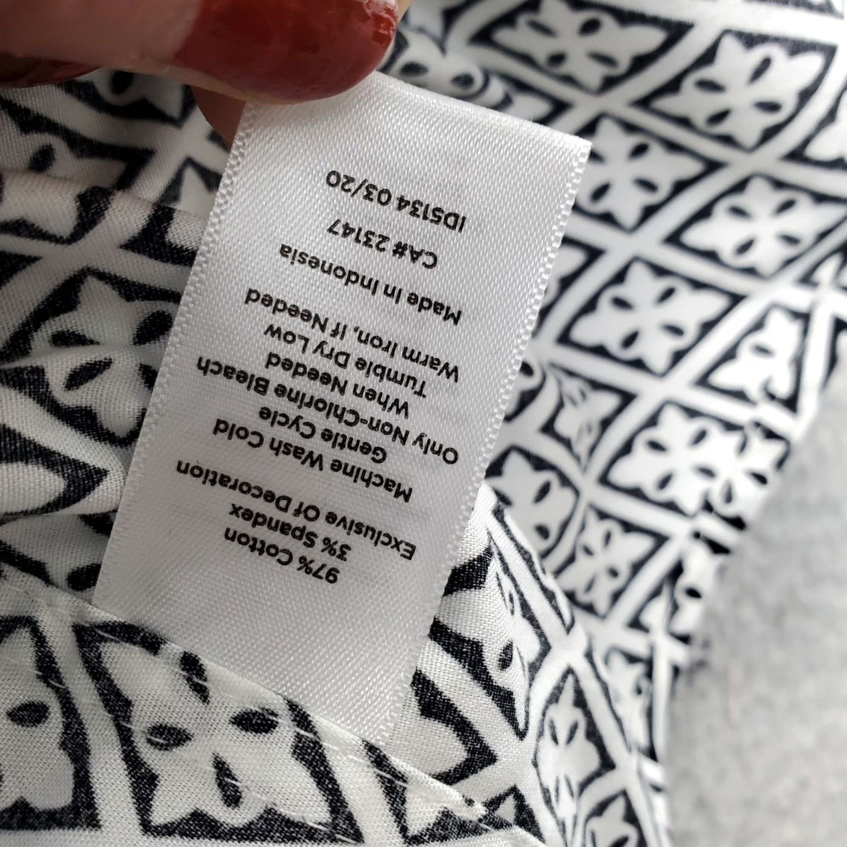 Talbots Talbots Shirt Womens 20W Multicolor Geometric Non-Iron Long Sleeve Collared Button Up Women Size 20W Size 3XL / US 20-22 - 7 Thumbnail