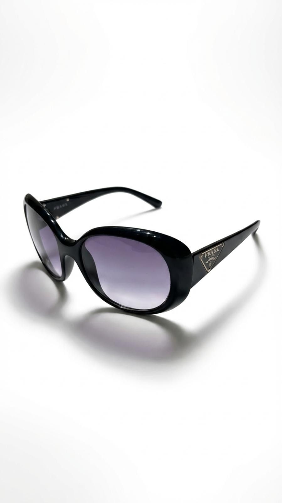 Prada Prada - Black Oversized Sunglasses with Gradient Lenses Size ONE SIZE - 2 Thumbnail