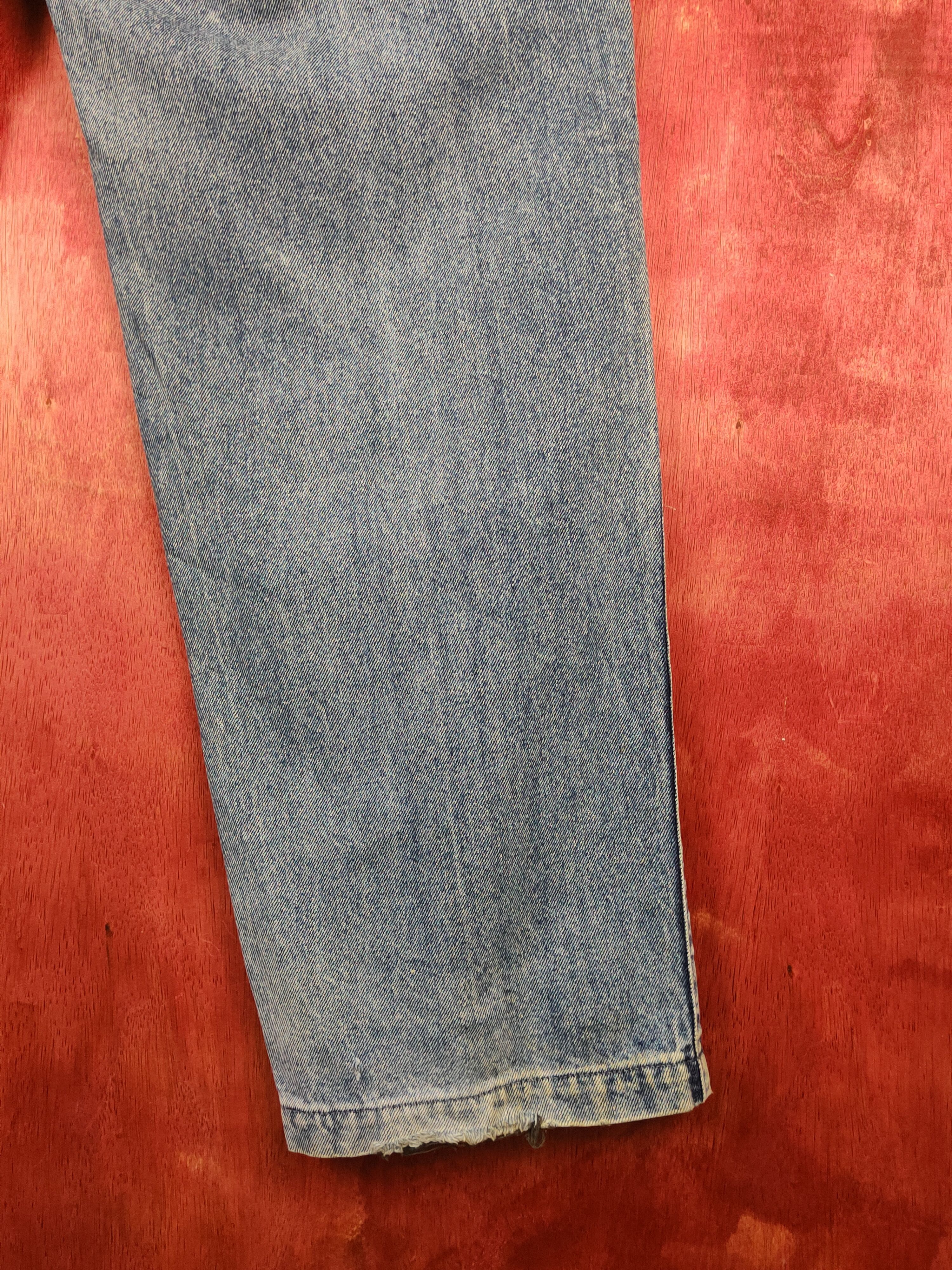 Japanese Brand Wolvo Blue Distressed Ripped vintage Jeans #S1651 Size US 30 / EU 46 - 12 Thumbnail