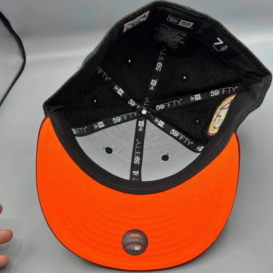 New Era Houston Astros Hat Men 7 5/8 59Fifty New Era MLB Fitted Cap Size ONE SIZE - 2 Thumbnail