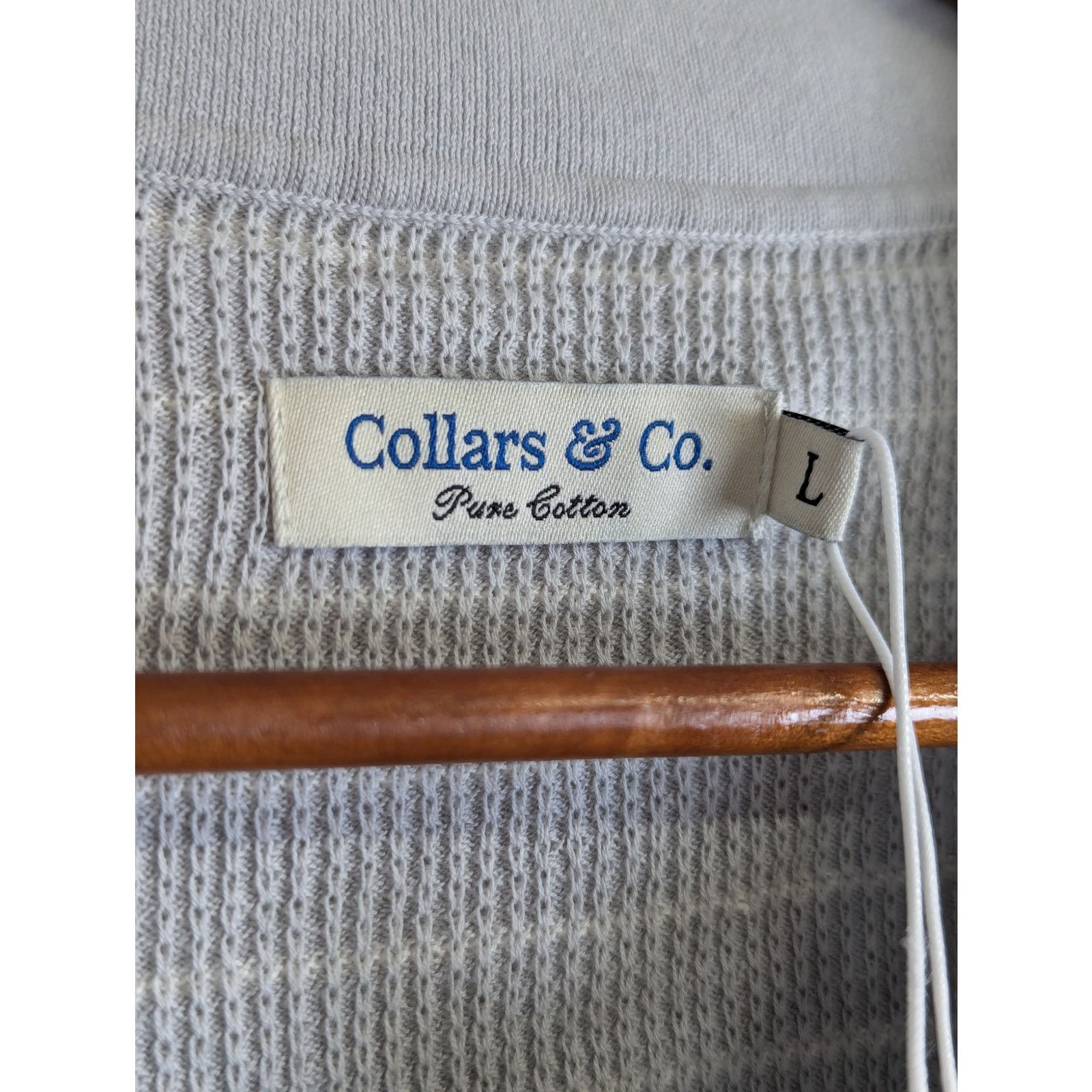 Other Collars & Co Polo Shirt Pure Cotton Buttonless Knit Preppy Size US L / EU 52-54 / 3 - 5 Thumbnail