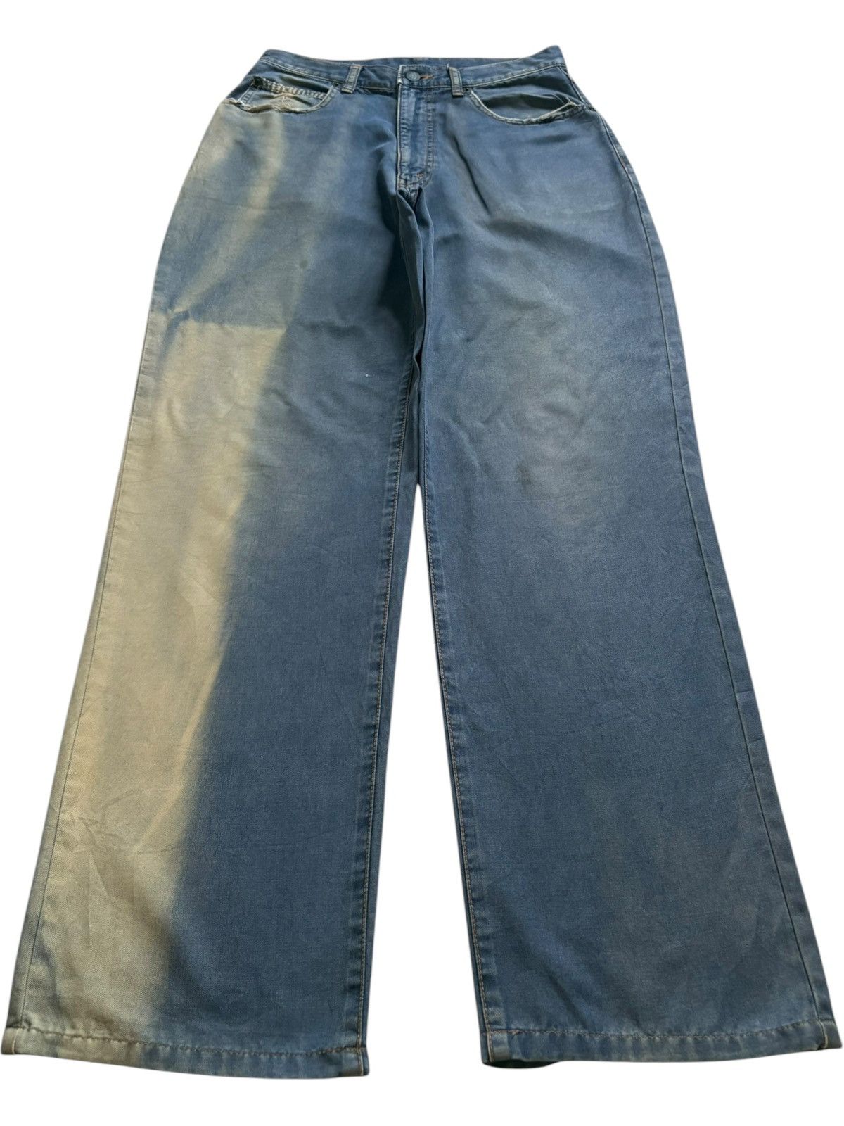 Kenzo Vintage Japanese Kenzo Faded Mud Wash Baggy Denim Pants Size 28" / US 6 / IT 42 - 1 Thumbnail