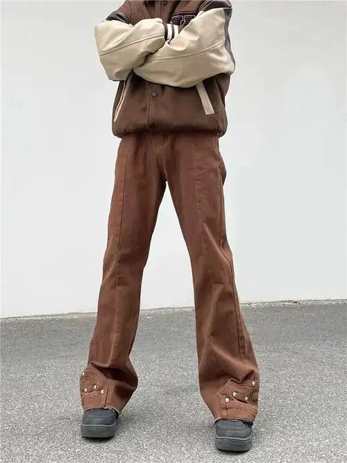 Designer × Japanese Brand Vintage Pantalon trousers Flare Denim Size US 32 / EU 48 - 1 Thumbnail