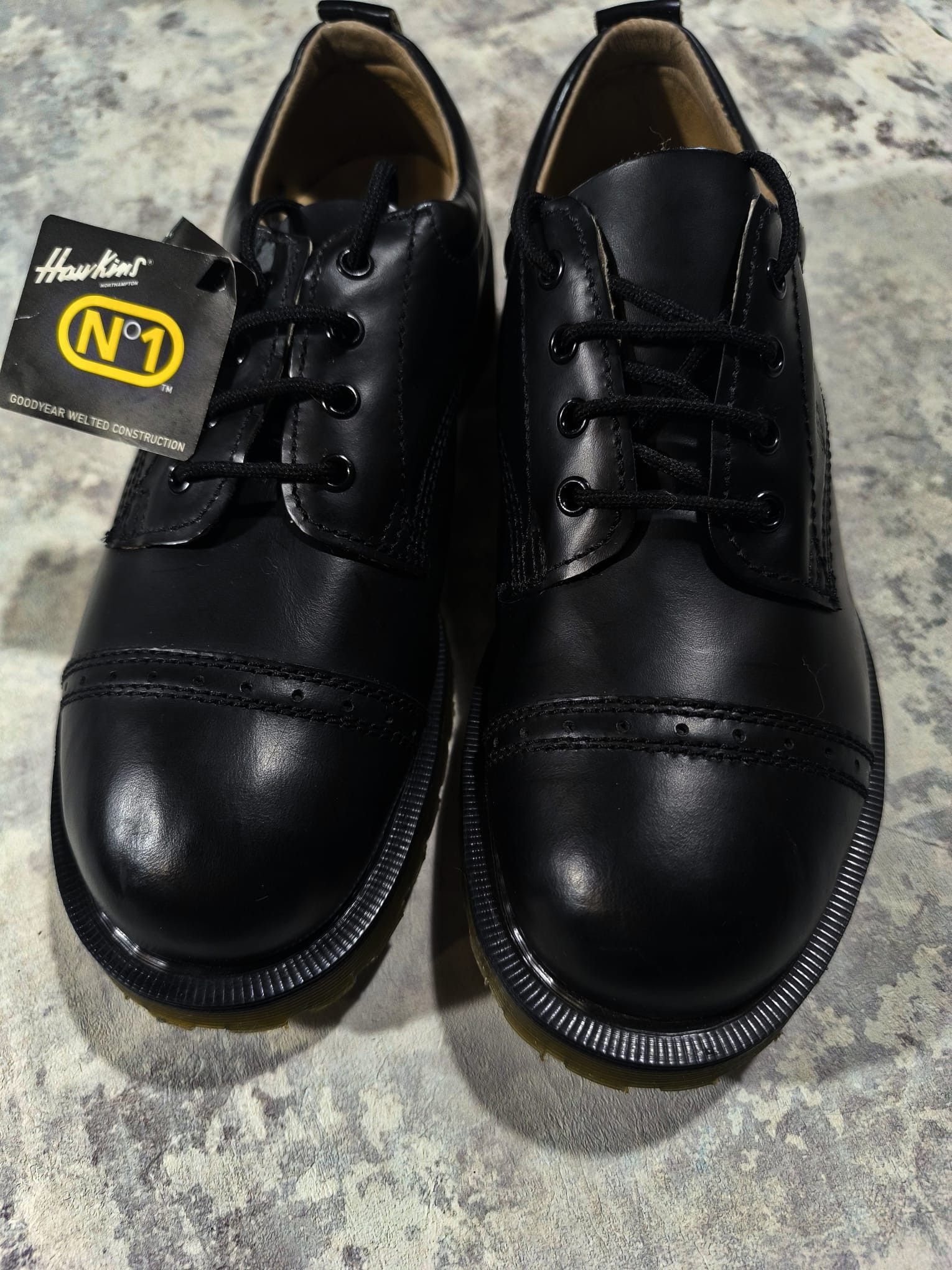 Dr. Martens hawkins dr martens black leather derby shoes Size US 7.5 / EU 40-41 - 7 Thumbnail