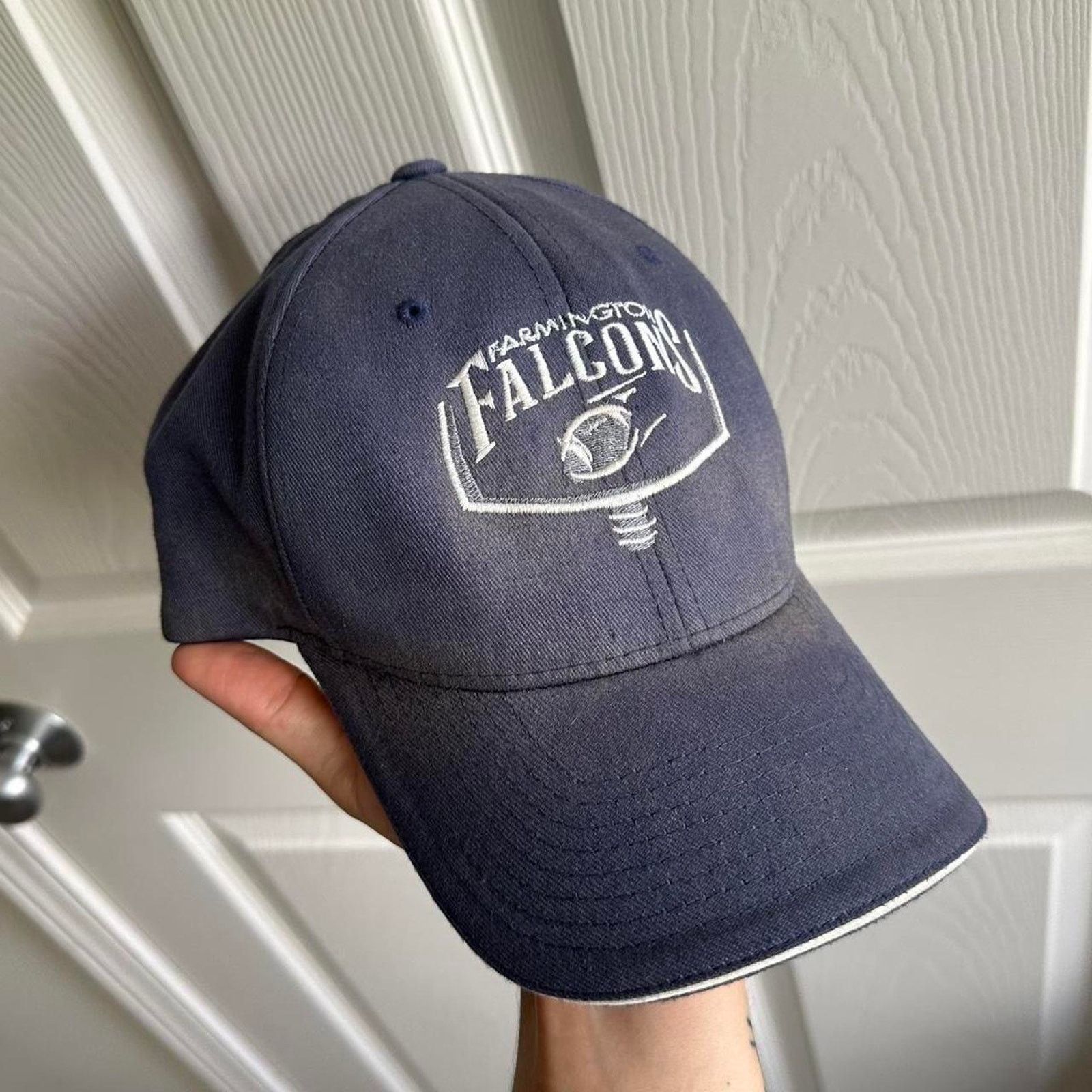 Vintage Vintage 00s Y2K Varsity Faded Flex Fitted Baseball Hat Size ONE SIZE - 4 Thumbnail
