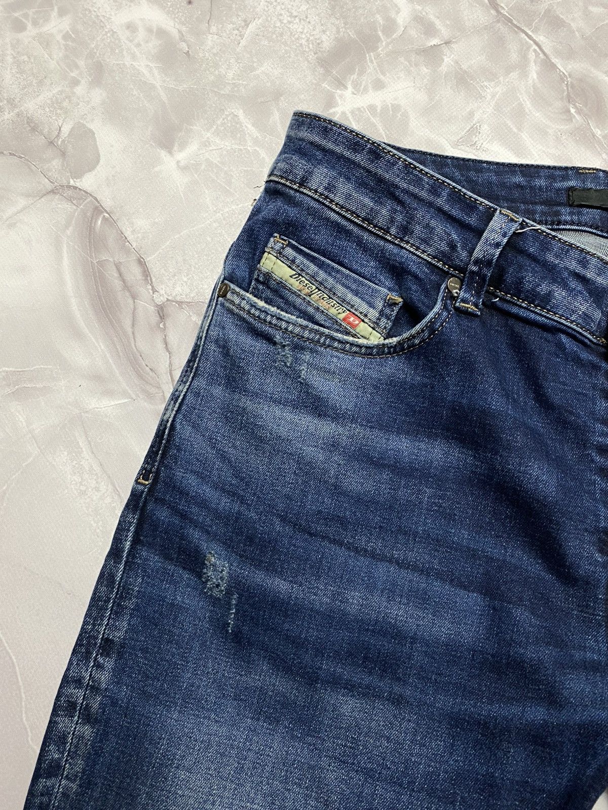 Diesel Diesel Jeans Washed Denim Distressed Stretch Mens Size 36 Size US 36 / EU 52 - 3 Thumbnail