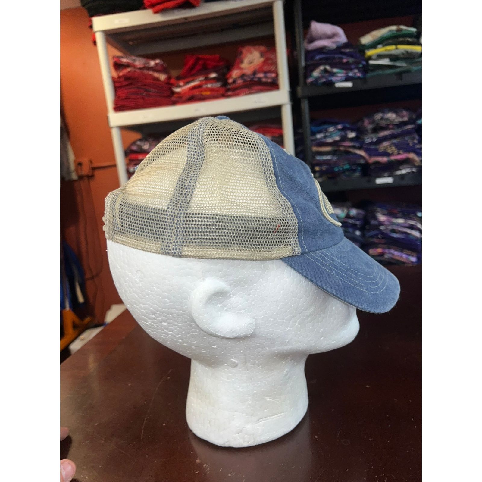 Vintage New Orleans Hat Jazz Music Blue Cap Headwear Snapback Size ONE SIZE - 5 Thumbnail