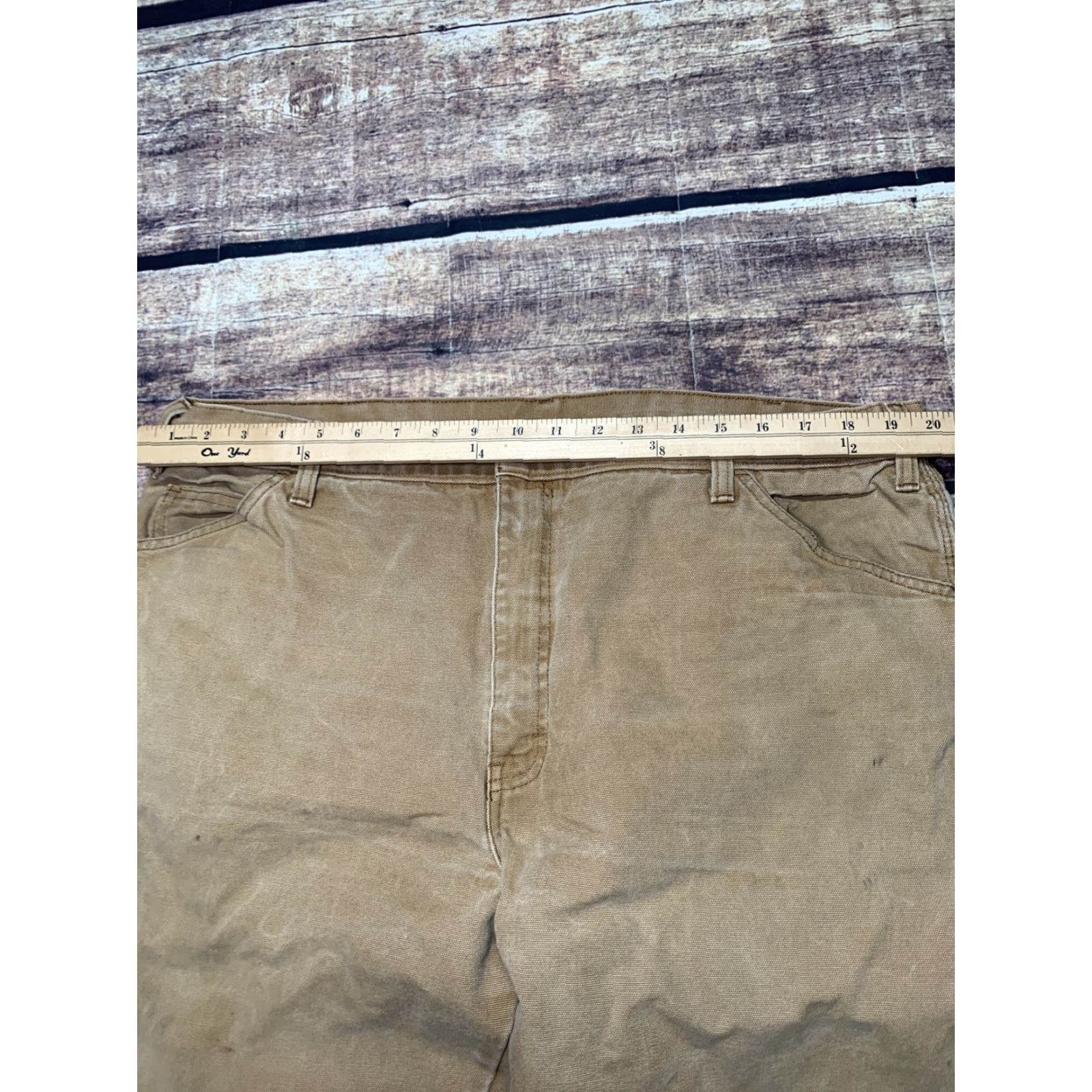 Dickies DICKIES Carpenter Pants Jeans Brown Duck Mens Size 40 x 28.5 Work Construction Pants Carpenter Brown Duck Mens 40x28.5 Size US 40 / EU 56 - 7 Thumbnail
