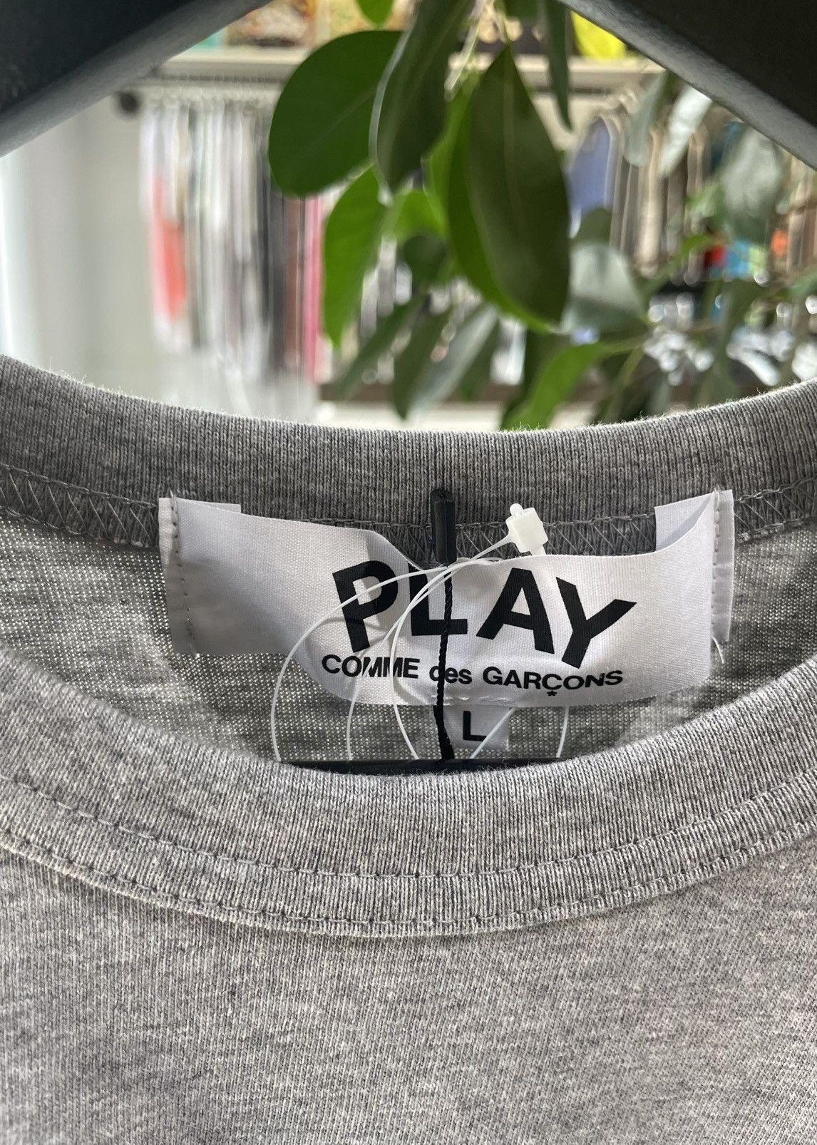 Comme des Garcons Comme Des Garcons PLAY Play Text Tee Size US L / EU 52-54 / 3 - 3 Thumbnail