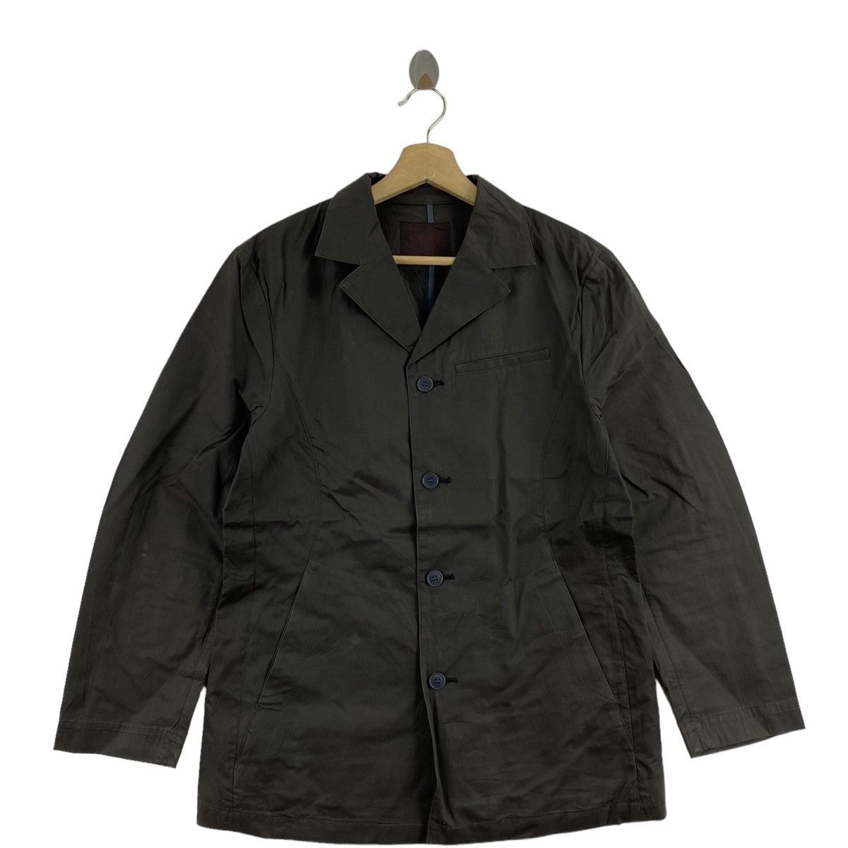 Japanese Brand TAKEO KIKUCHI Japanese Brand Plain Dark Green Blazer Coat Size US M / EU 48-50 / 2 - 1 Thumbnail