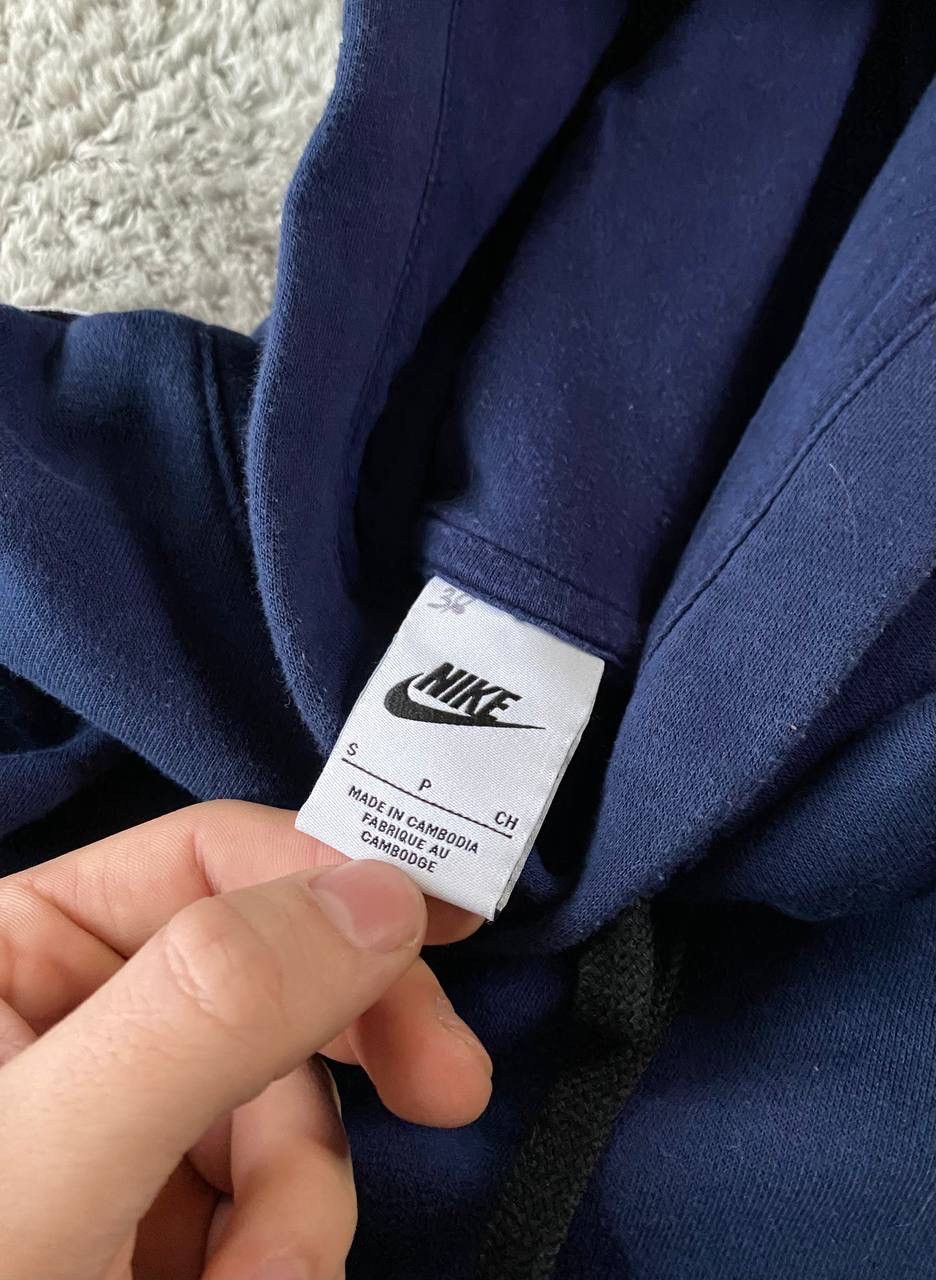 Nike × Vintage Nike Hoodie Logo Swoosh Streetwear Drill Y2K Size US S / EU 44-46 / 1 - 6 Thumbnail