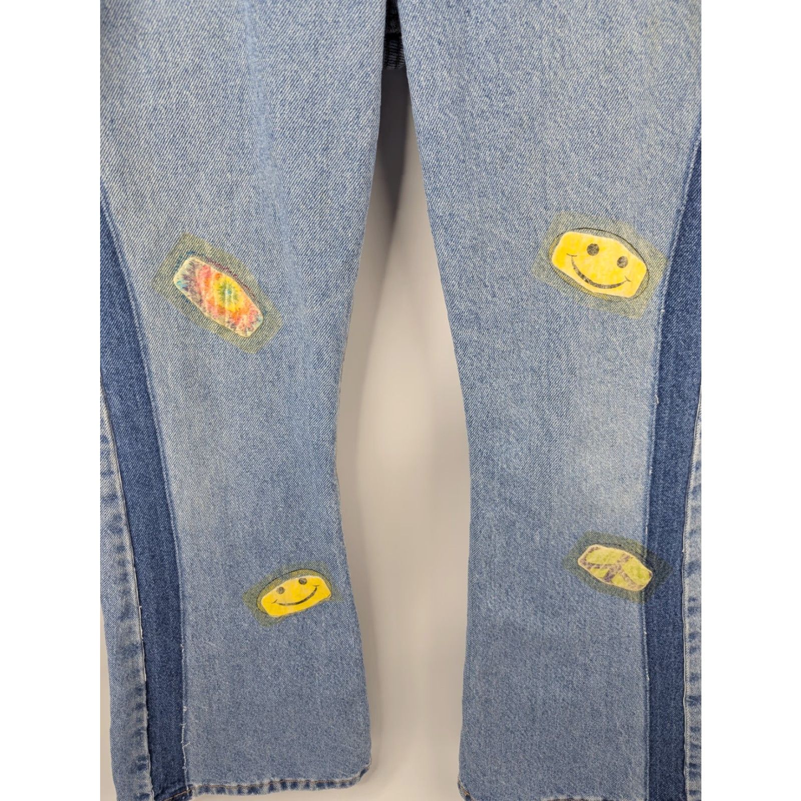 Denime Mudd Jeans Flared Denim 29x28 Distressed Hipster Womens Size 29" - 3 Thumbnail