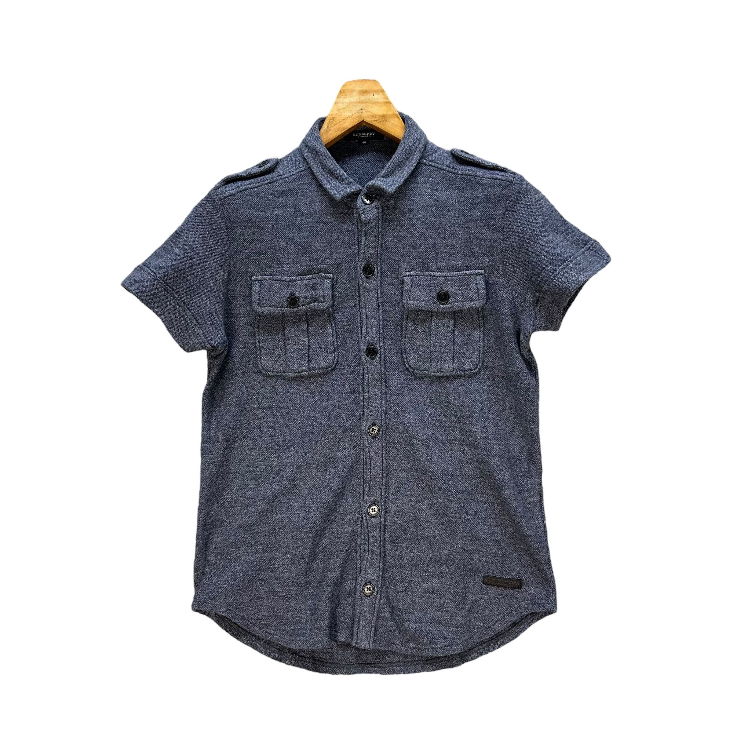 Burberry BURBERRY LONDON Short Sleeve Button Shirt #012-1422 Size US S / EU 44-46 / 1 - 1 Thumbnail