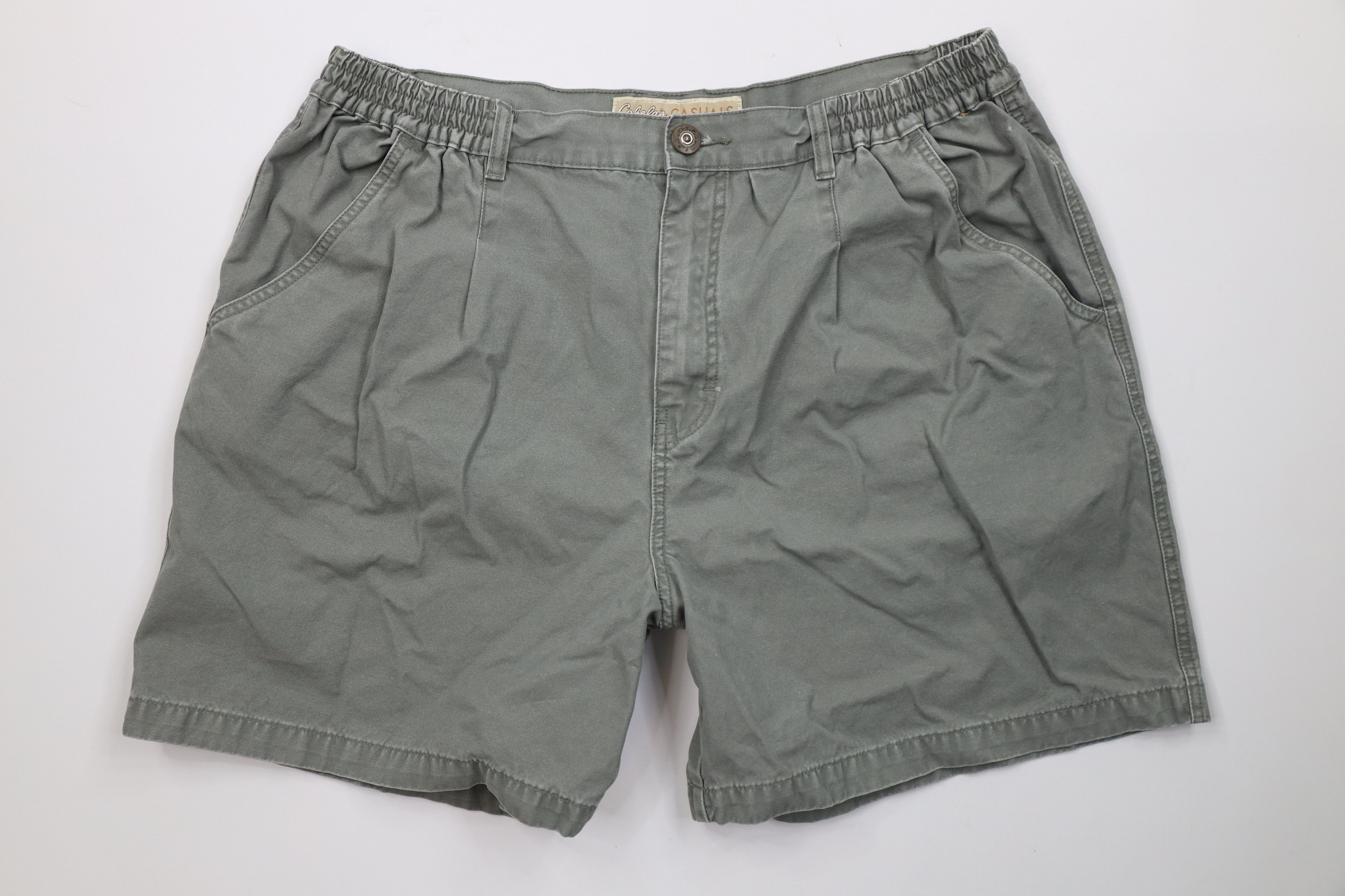 Cabelas Vintage Cabelas Above Knee Hiking Trekking Shorts Green Size US 36 / EU 52 - 1 Thumbnail