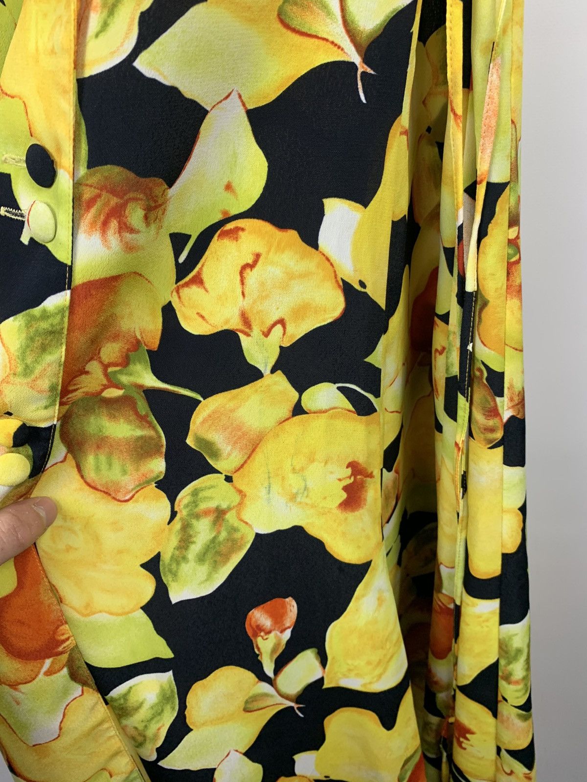 Joseph Ribkoff 1990’s Vintage Joseph Ribkoff Floral Maxi Dress Size 8 Size M / US 6-8 / IT 42-44 - 14 Thumbnail