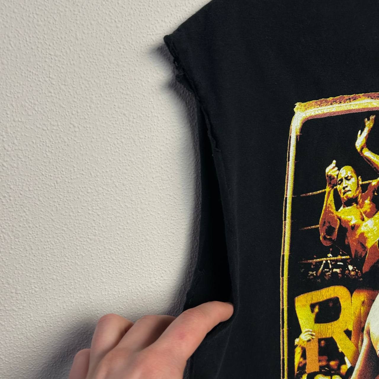 WWE Vintage WWE The Rock 1999 big logo wrestling sleeveles Size US M / EU 48-50 / 2 - 6 Thumbnail