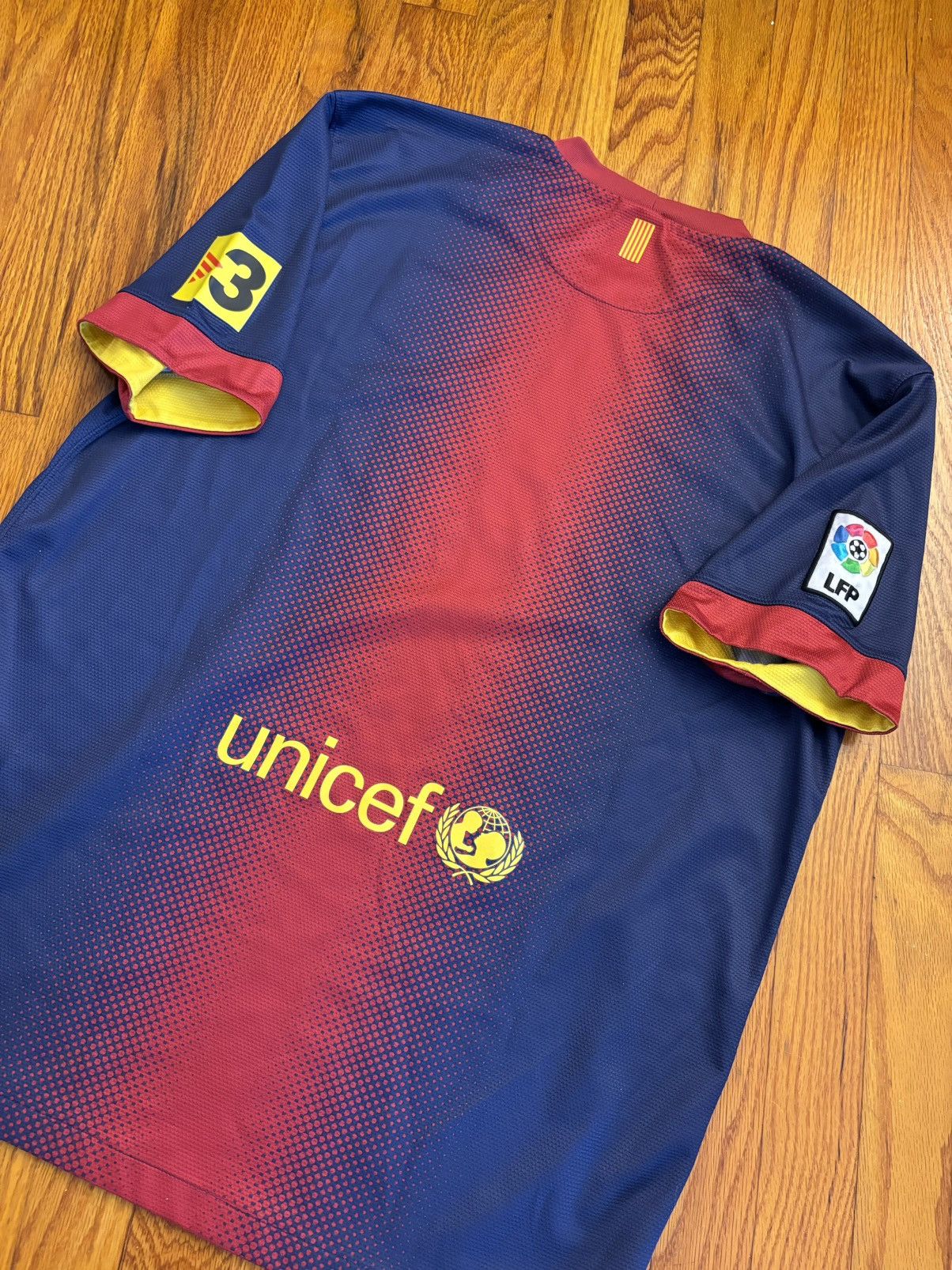Nike × Vintage Vintage 2012 Nike FC Barcelona Soccer Jersey Size US L / EU 52-54 / 3 - 4 Thumbnail