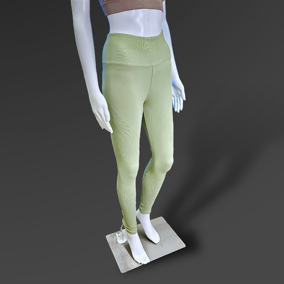 Other NUX Women’s High Waisted Compression Green Leggins Sz M-L Size 32" / US 10 / IT 46 - 8 Thumbnail