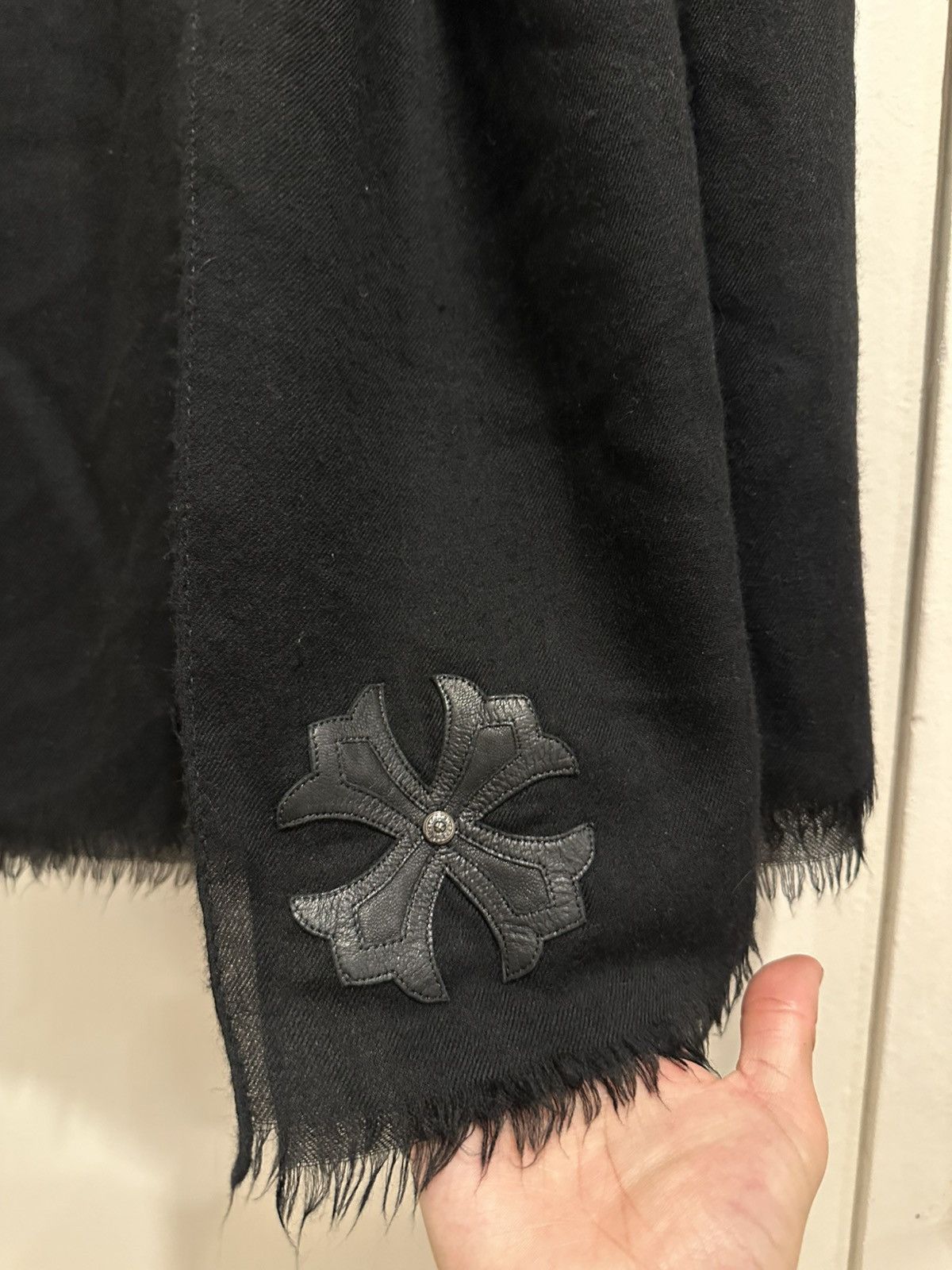 Chrome Hearts CH Plus Cross Patch Cashmere Scarf Size ONE SIZE - 2 Thumbnail