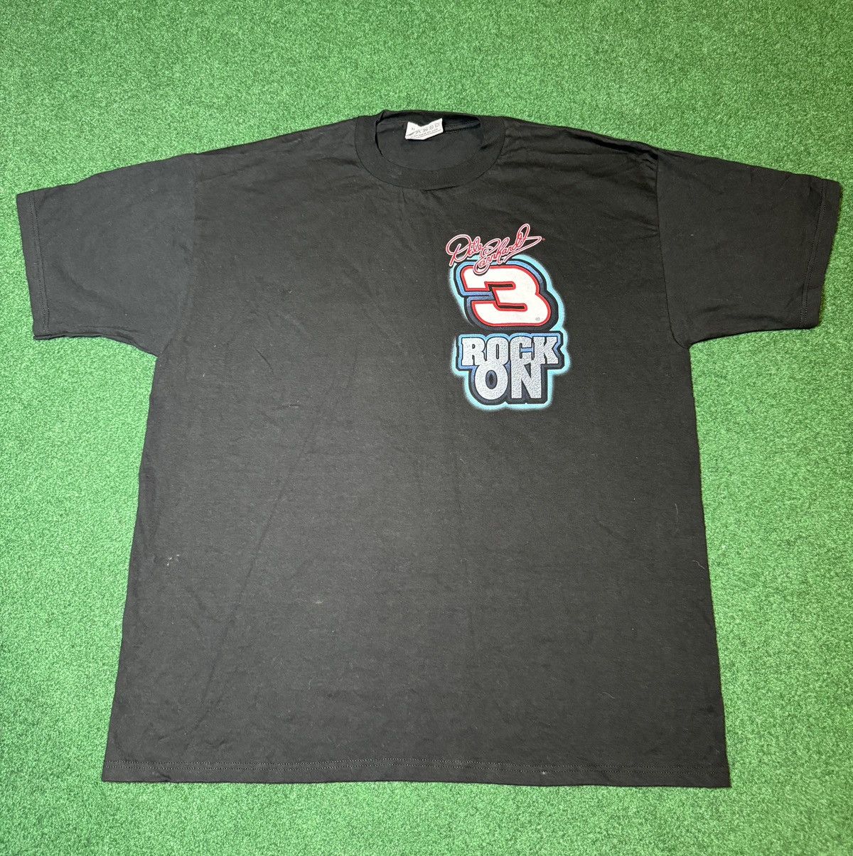 Chase Authentics × NASCAR × Vintage Vintage 90s Dale Earnhardt Sr Rock On Nascar Racing T Shirt Size US XL / EU 56 / 4 - 1 Thumbnail