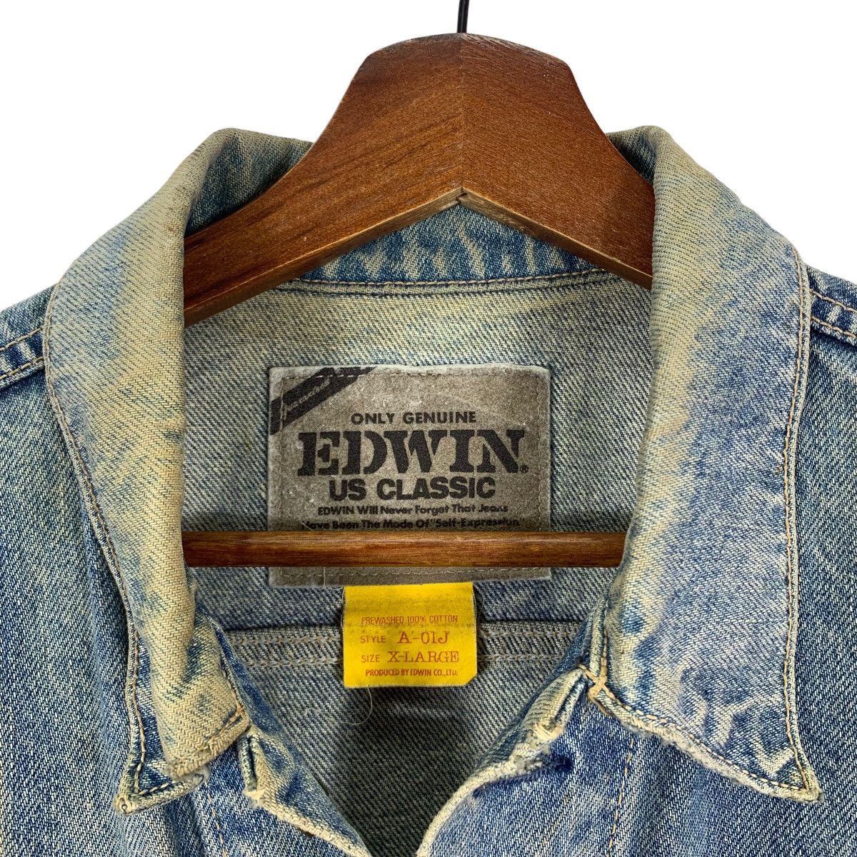 Edwin × Vintage VINTAGE 90s EDWIN CLASSIC DENIM TRUCKERS JACKET Size US XL / EU 56 / 4 - 5 Thumbnail