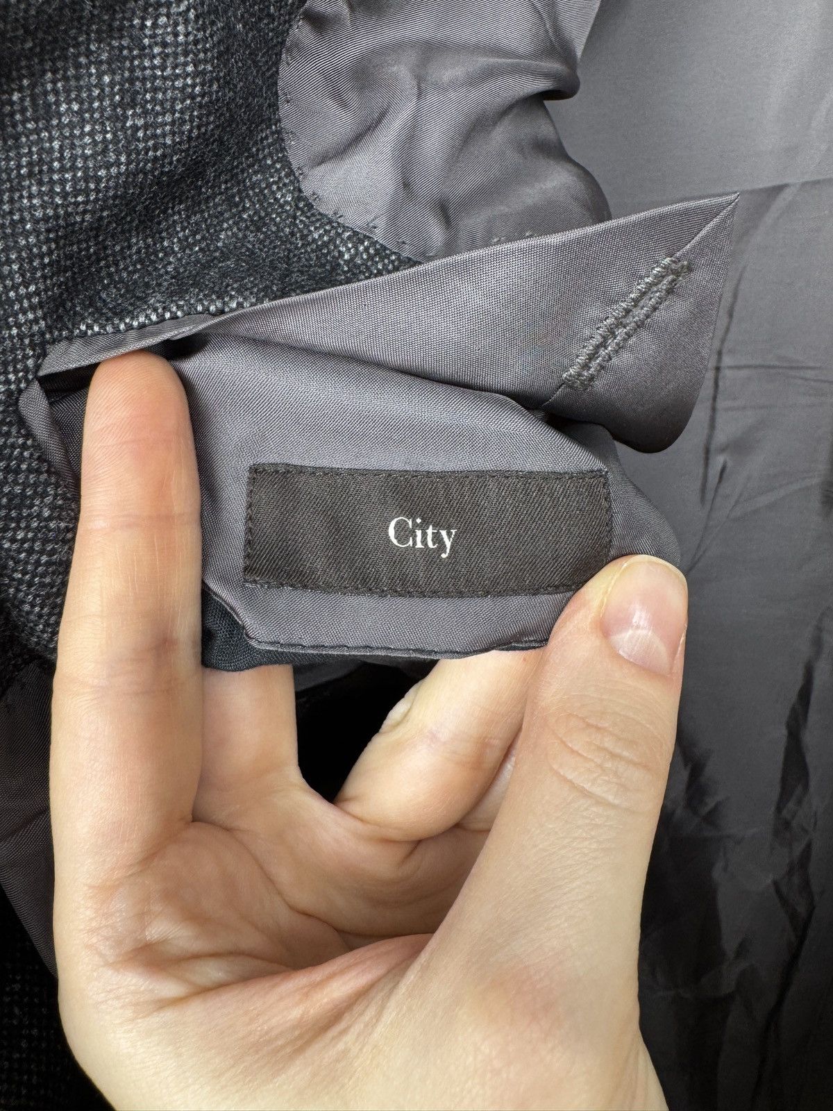 Z Zegna Z Zegna City Grey Wool Bamboo Cashmr Silk Tweed style blazer Size 40R - 9 Thumbnail