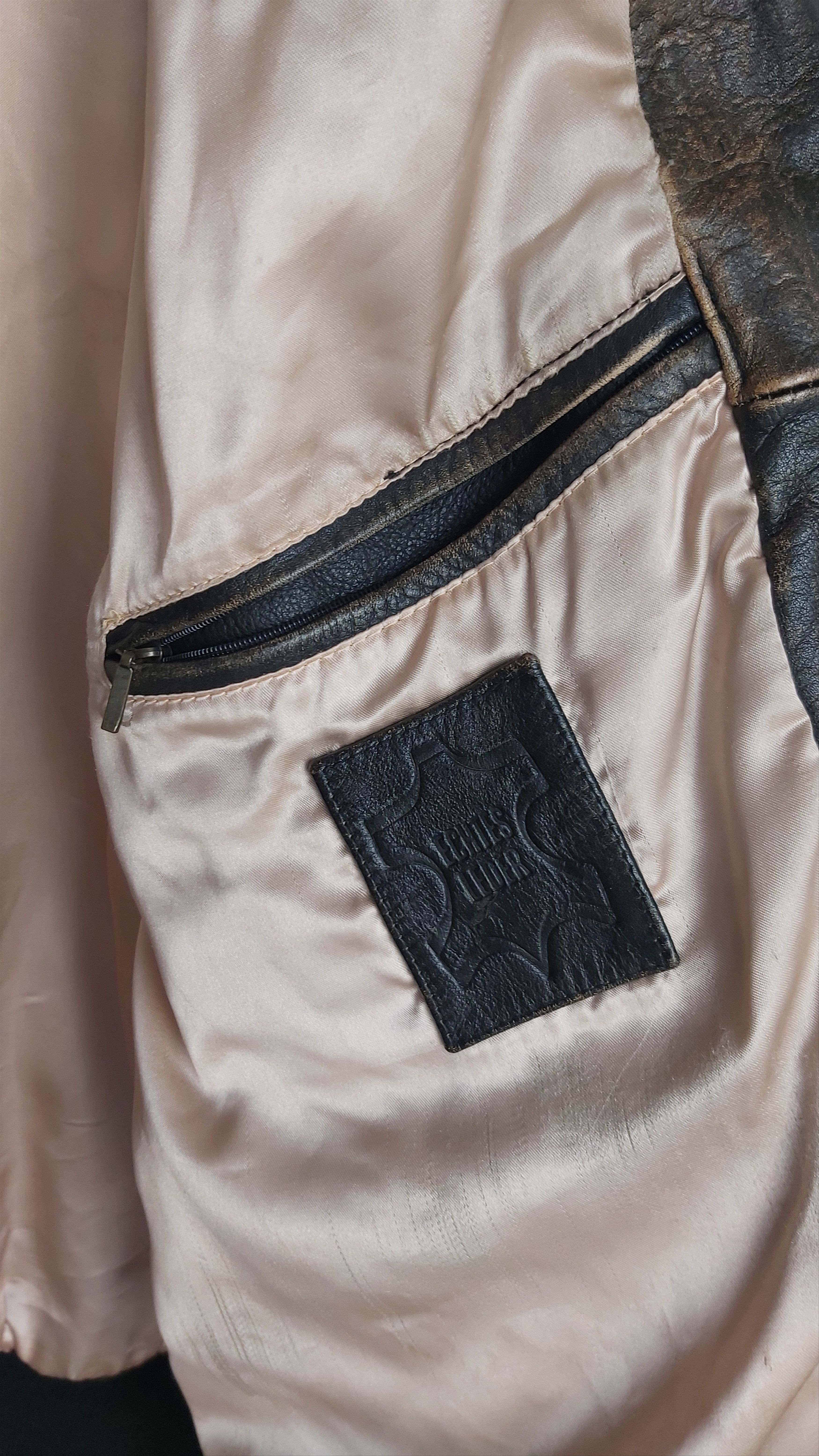 Vintage Lee Trevor Vintage USA Leather Jacket Milwaukee Chemicals Size US XL / EU 56 / 4 - 10 Thumbnail