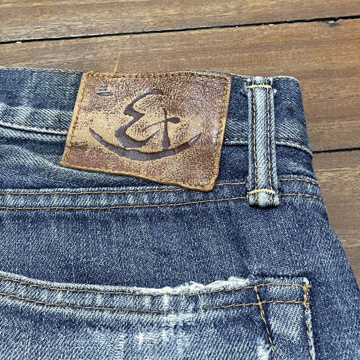 Eternal Very Rare Design Vintage Brand Eternal Ripped Jeans 1990s Size US 34 / EU 50 - 9 Thumbnail