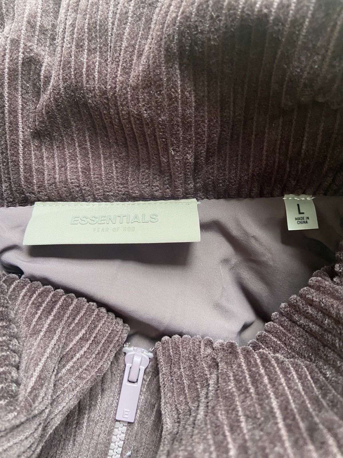 Fear of God Fear of God Essentials Corduroy Shirt Jacket “Plum” Size US L / EU 52-54 / 3 - 3 Thumbnail