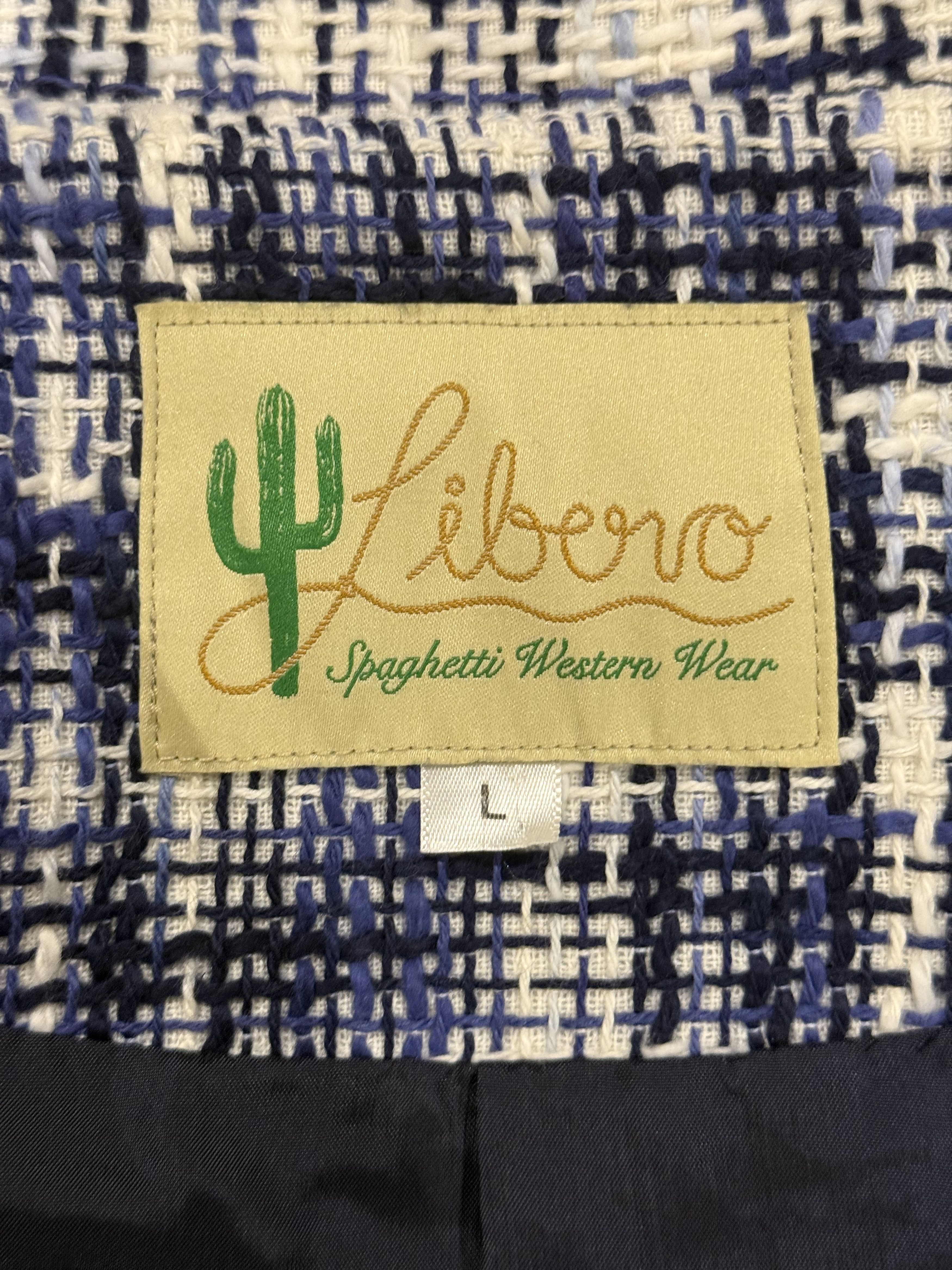 Libero 💚 Libero Azzurro Tweed Blouson Large NEW Size US L / EU 52-54 / 3 - 14 Thumbnail