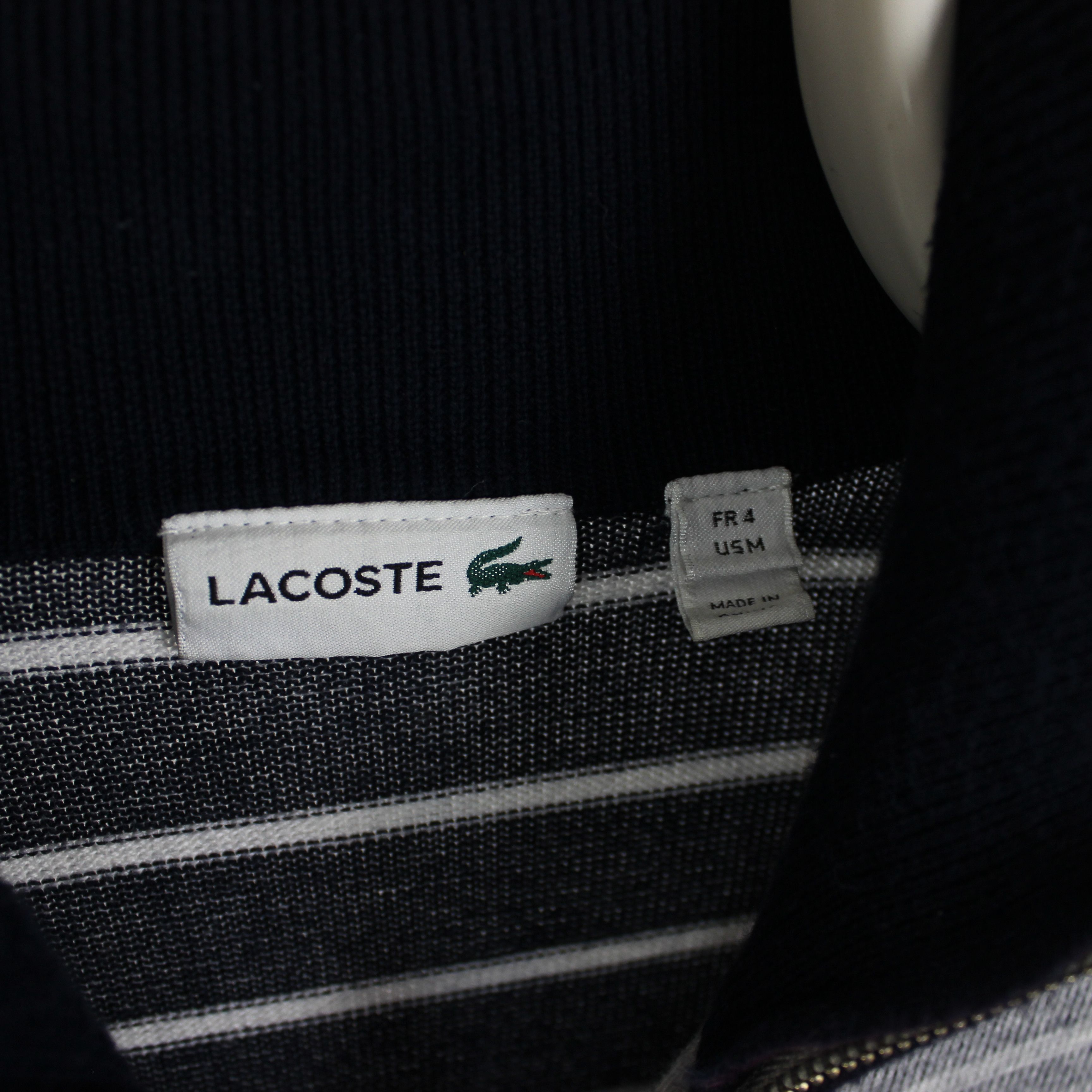 Lacoste Lacoste sweater full zip men M gray striped Size US M / EU 48-50 / 2 - 6 Thumbnail