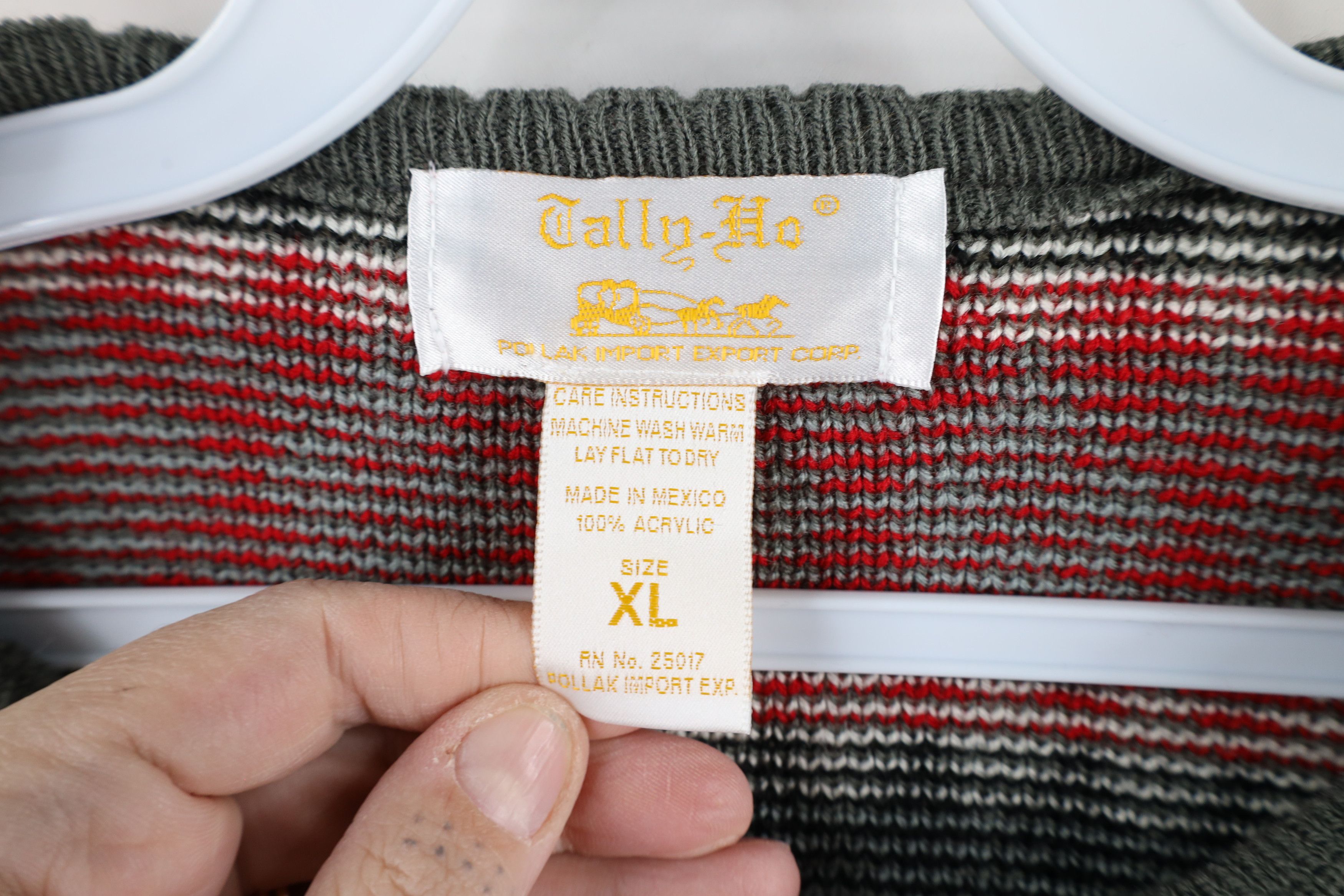 Vintage Vintage 90s Streetwear Knit Button Cardigan Sweater Acrylic Size XL / US 12-14 / IT 48-50 - 7 Thumbnail