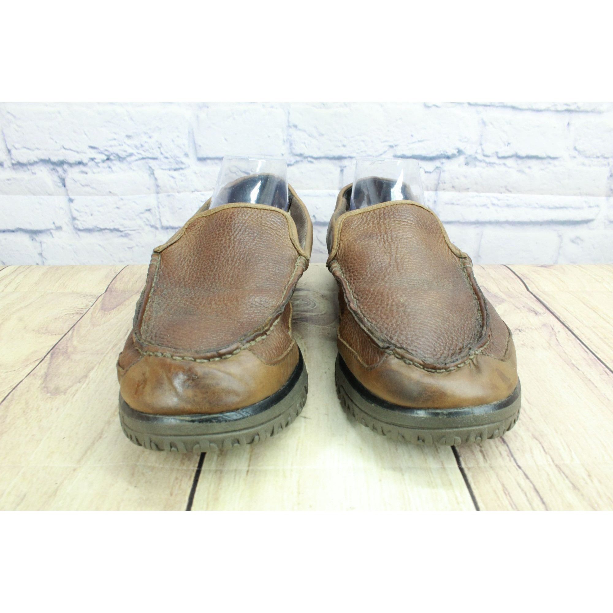 L.L. Bean × Leather LL Bean All Week Shearling Lined Moccasin Slippers 11 M Size US 11 / EU 44 - 4 Thumbnail