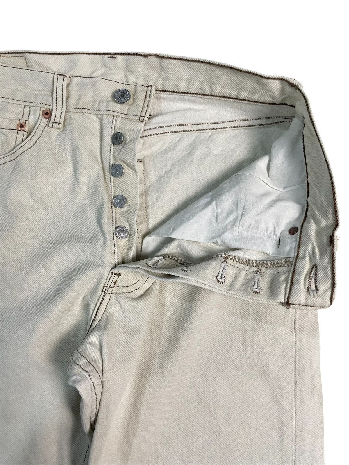 Levi's Vintage 90s Levis 501 white Jeans Size US 30 / EU 46 - 6 Thumbnail