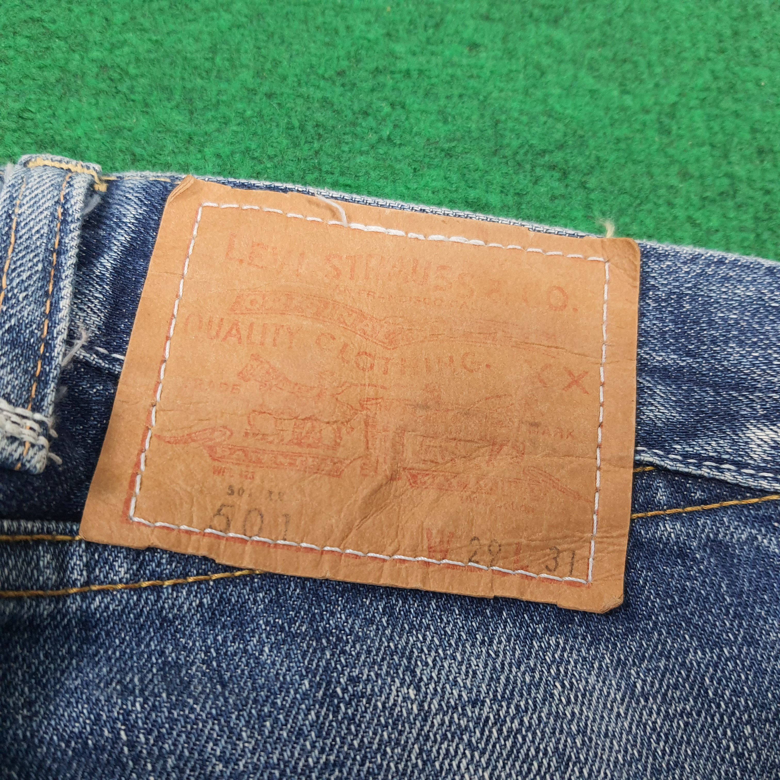 Levi's Vintage 501 E Selvedge Distressed Jeans E1N39 Size US 30 / EU 46 - 5 Thumbnail