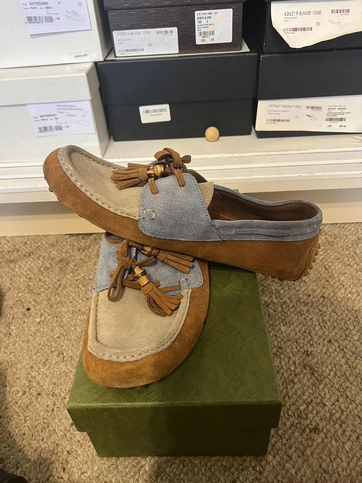 Gucci Gucci suede moccasin loafer with tassels Size US 9.5 / EU 42-43 - 5 Thumbnail