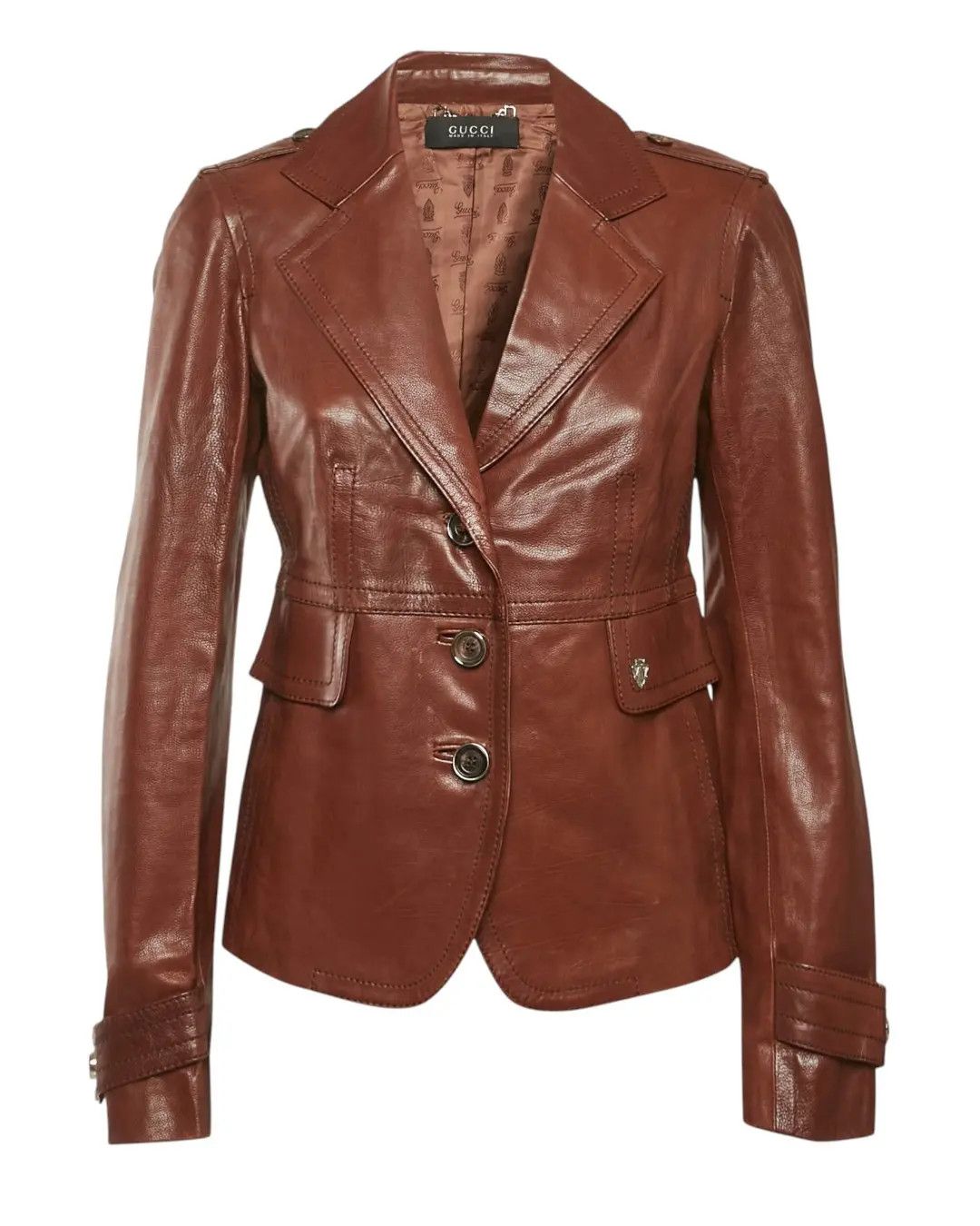 Gucci S/S 2008 LEATHER JACKET BY FRIDA GIANNINI Size S / US 4 / IT 40 - 1 Thumbnail