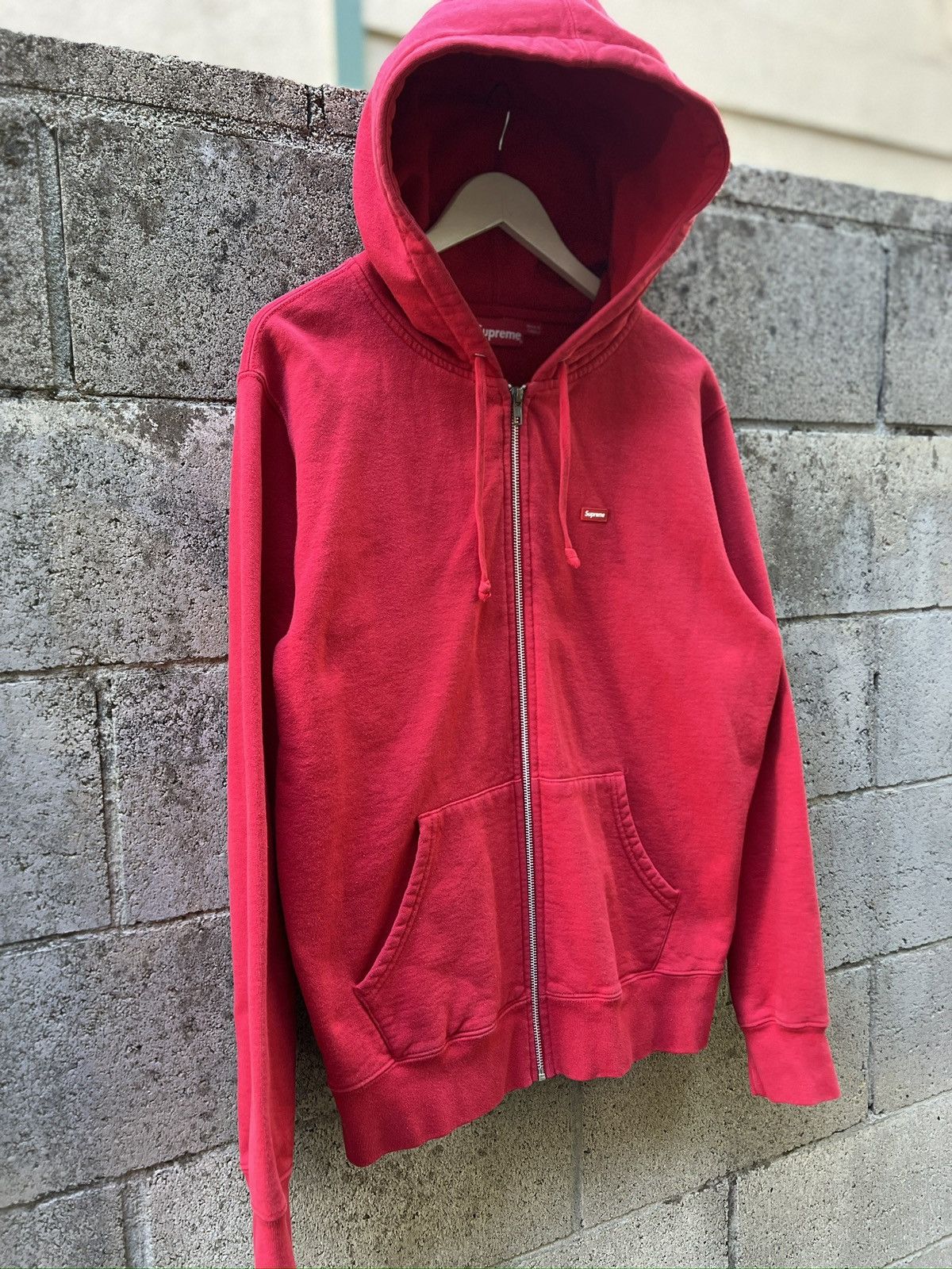 Supreme Supreme Small Box Logo Thermal Zip up Hoodie 2016 | Grailed
