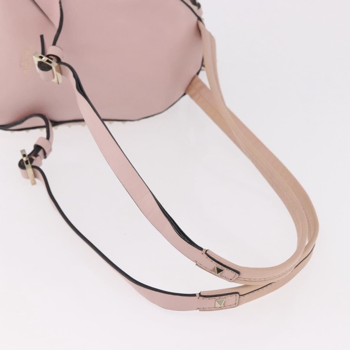 Valentino Valentino Leather Studs Backpack Pink Size ONE SIZE - 5 Thumbnail