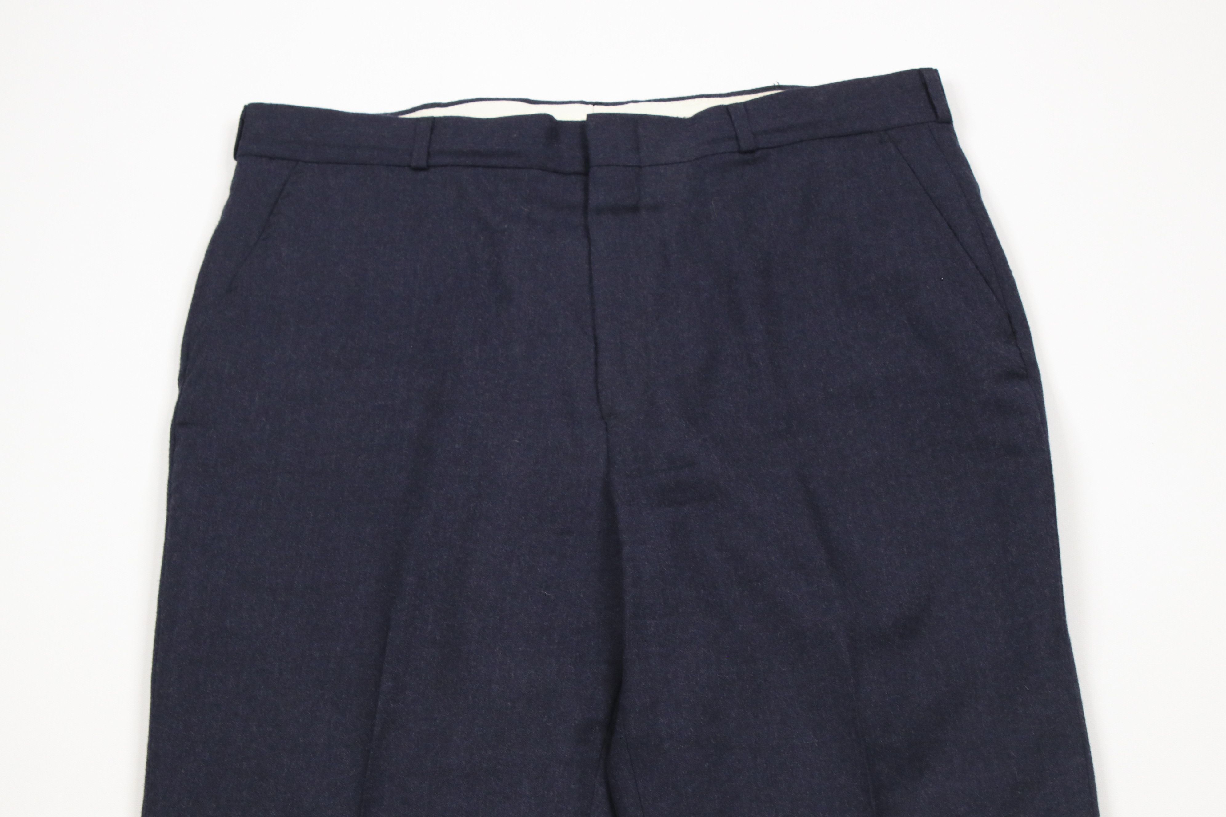 Vintage Vintage 90s Streetwear Wide Leg Chino Pants Trousers Blue Size US 34 / EU 50 - 2 Thumbnail