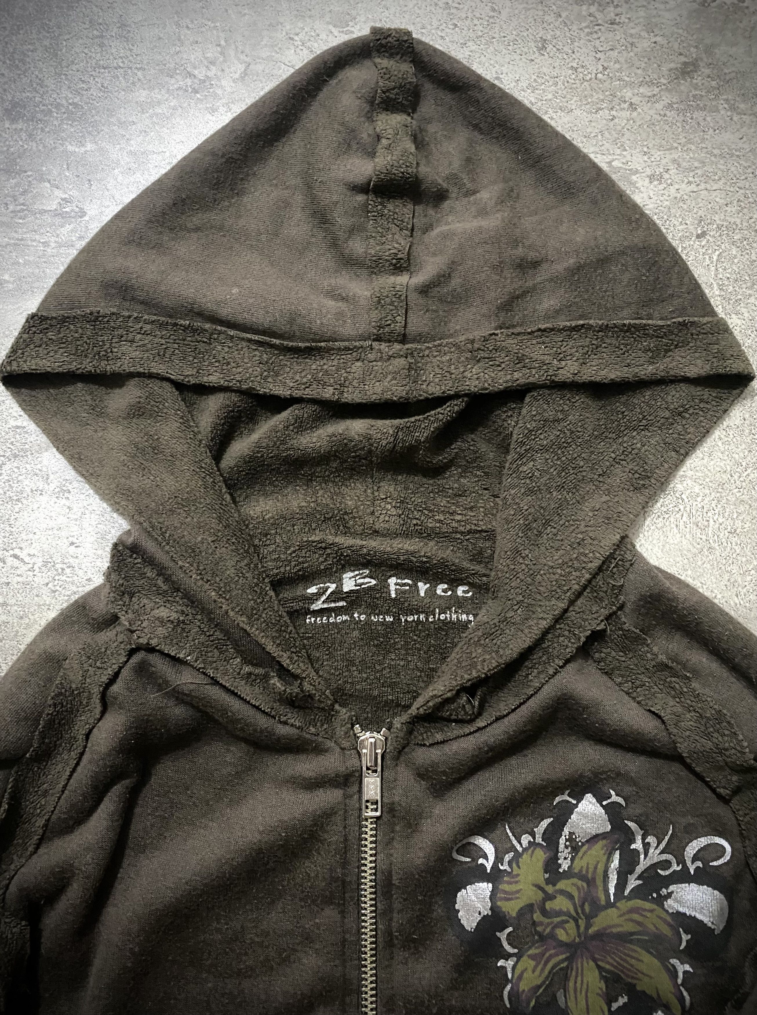 Japanese Brand Y2&K 2B FREE VKEI STYLE BOXY HOODIE Size US S / EU 44-46 / 1 - 6 Thumbnail