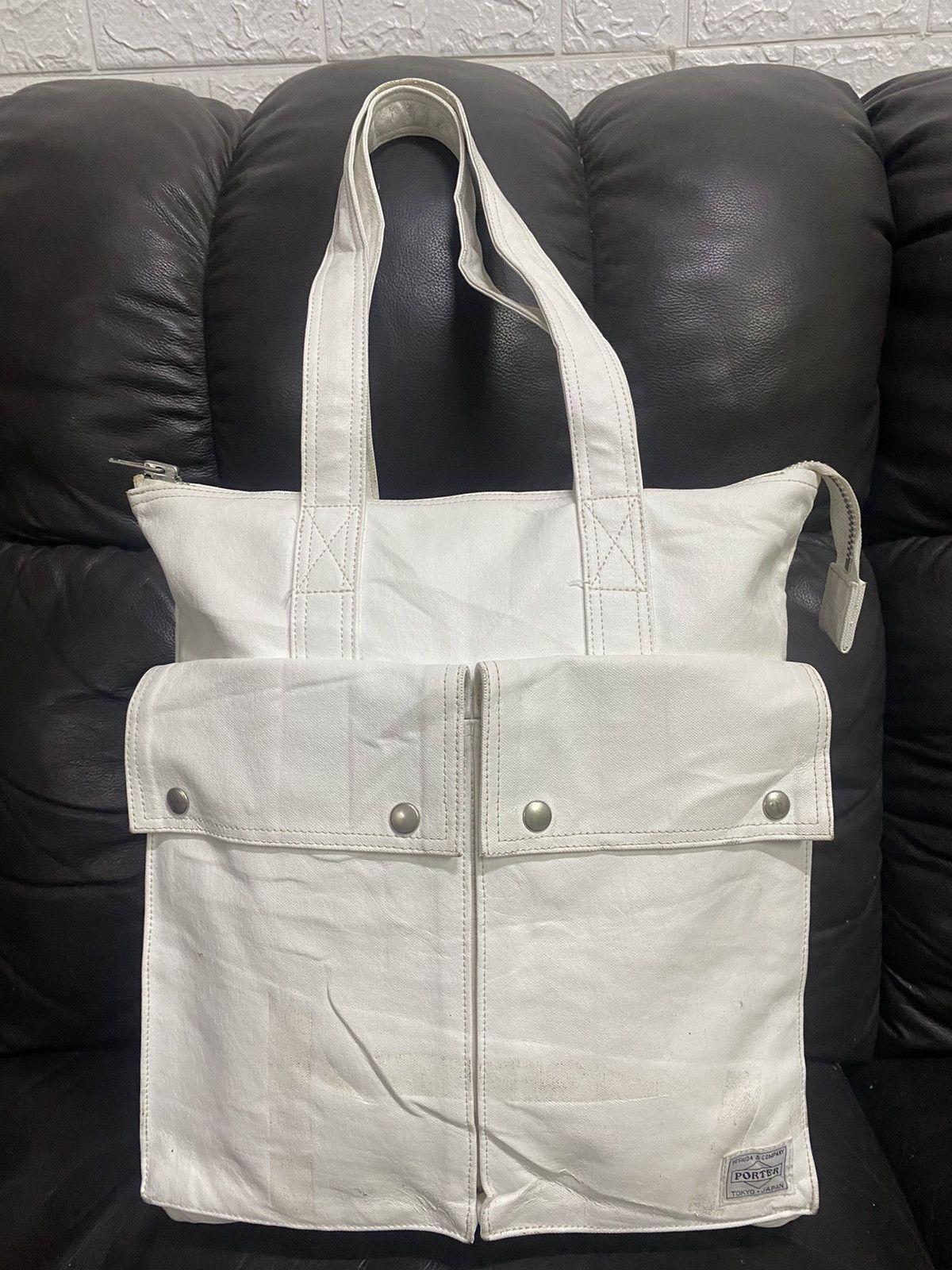 Japanese Brand × Porter Authentic Porter White Tote Shoulder Bag Size ONE SIZE - 1 Thumbnail