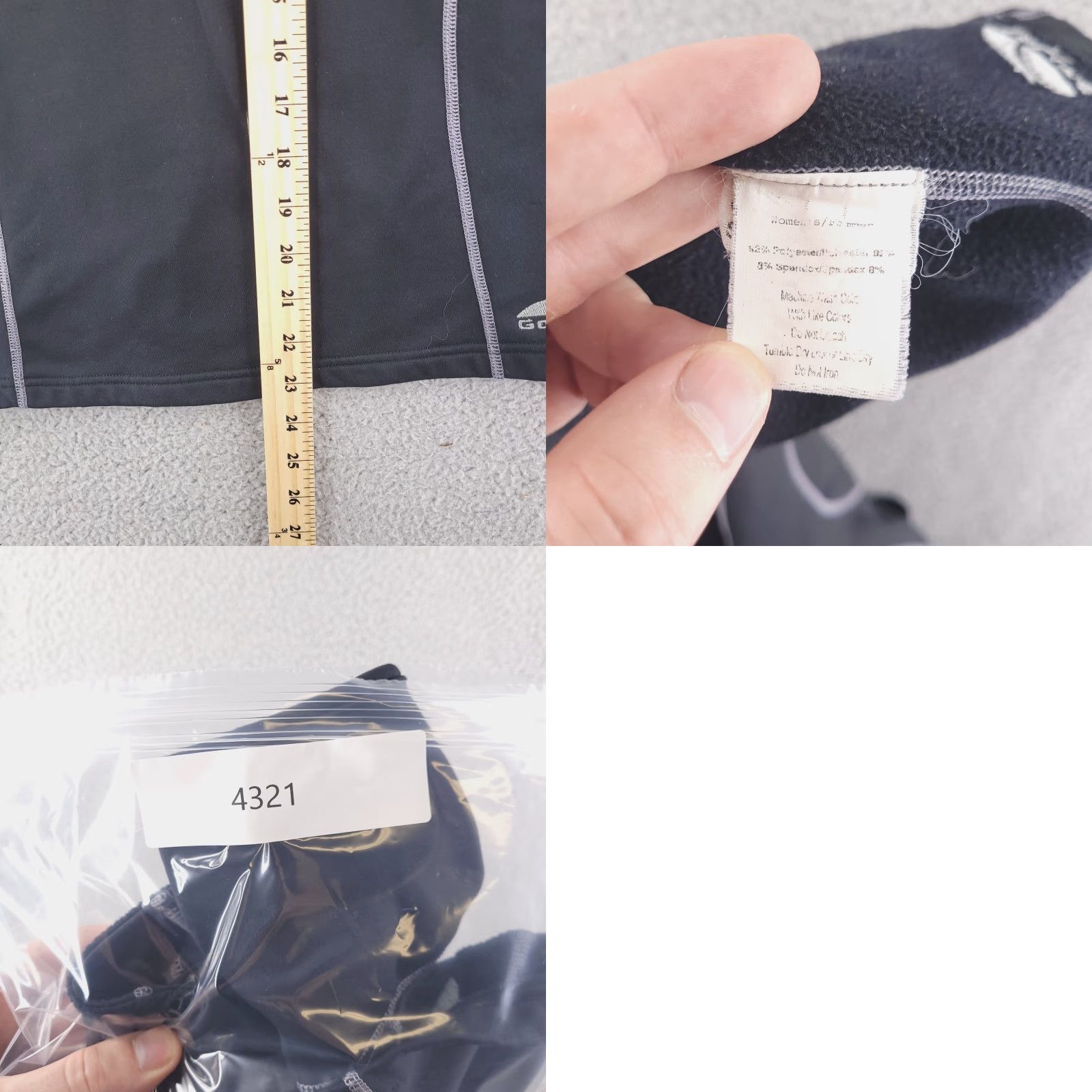 Vintage GoLite Jacket Womens Medium Black Lightweight Running Thumb Holes Zip Size M / US 6-8 / IT 42-44 - 8 Thumbnail