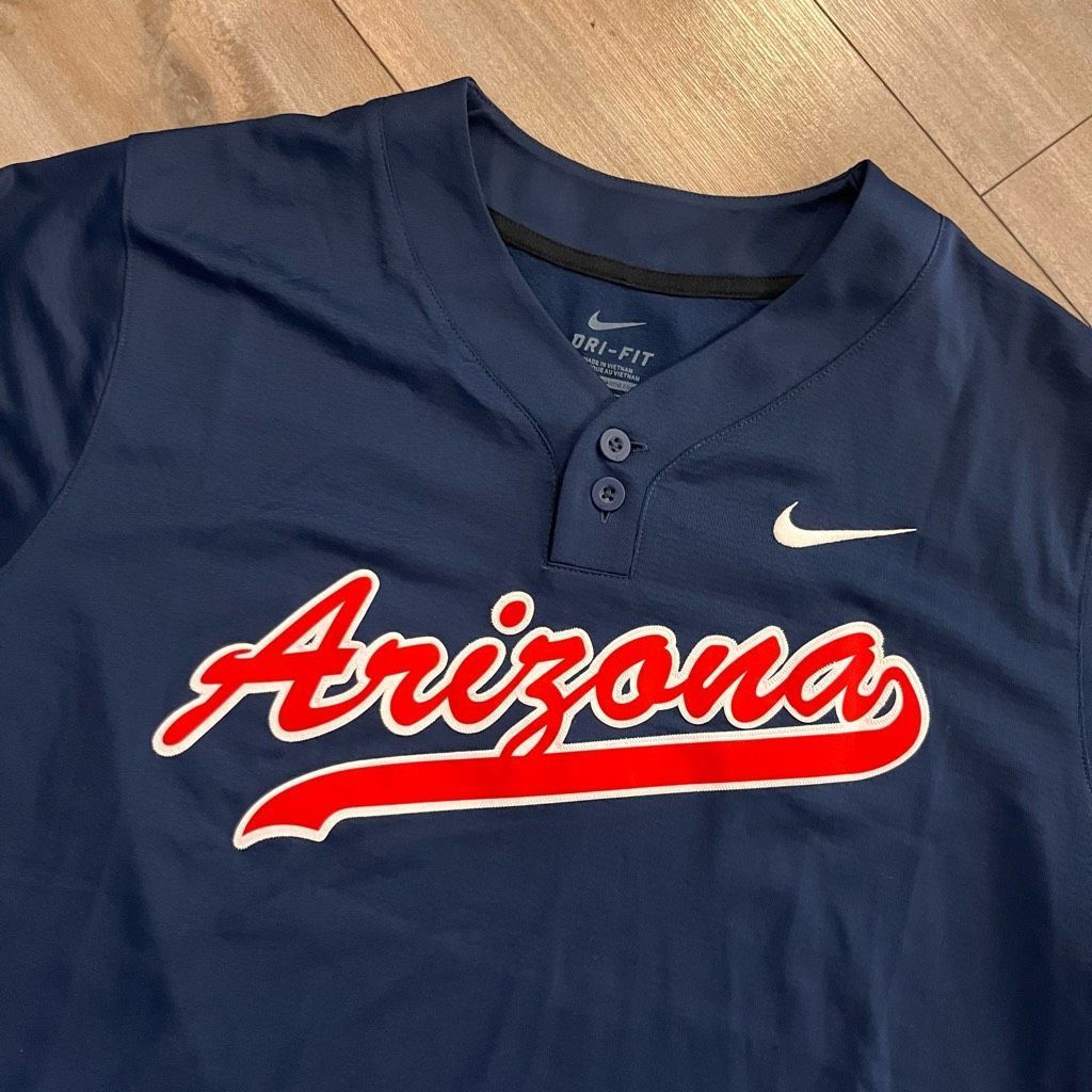 Nike Nike Arizona Navy Athletic Baseball Shirt Men XL Bin N-46 Size US XL / EU 56 / 4 - 2 Thumbnail