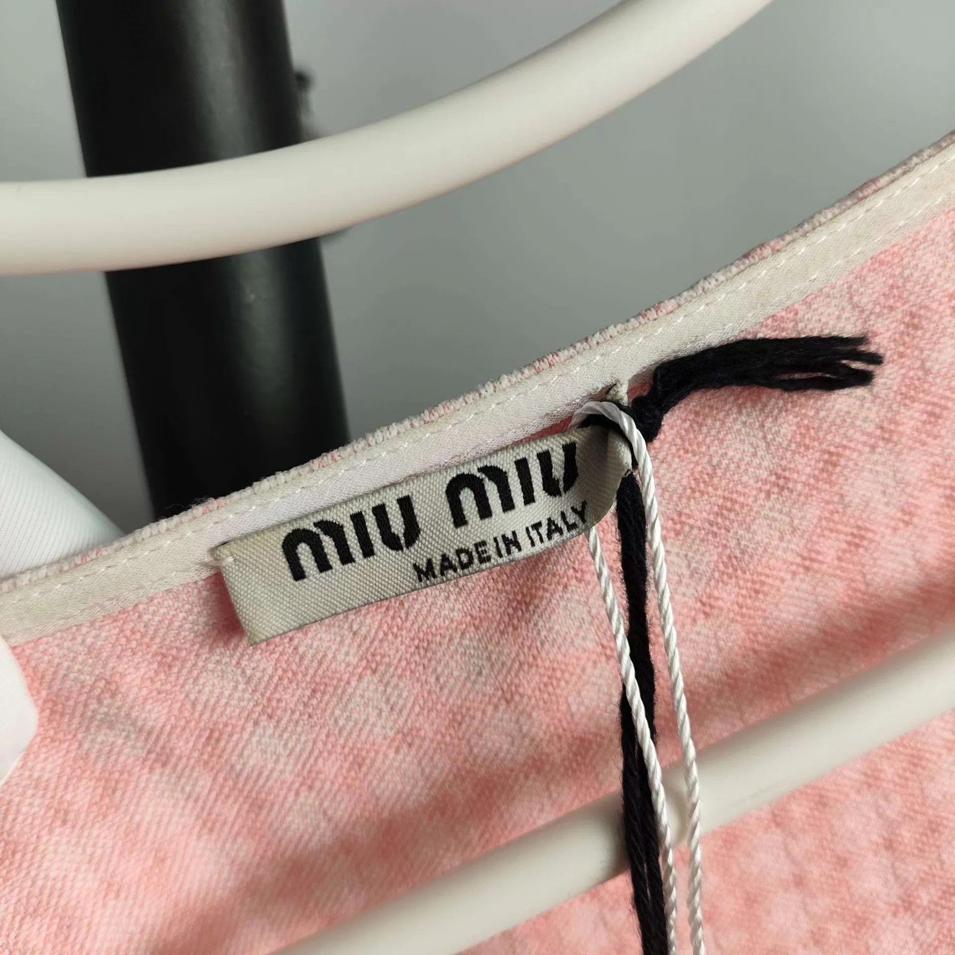Miu Miu Miu Miu Pink Micro Check Short Top NWT Size S / US 4 / IT 40 - 4 Thumbnail