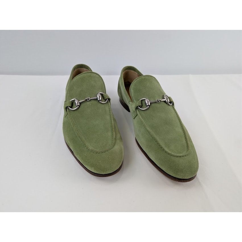 Gucci o1rshd1 Leather Jordaan Horsebit Loafer Boots in Green Size US 9 / EU 42 - 6 Thumbnail