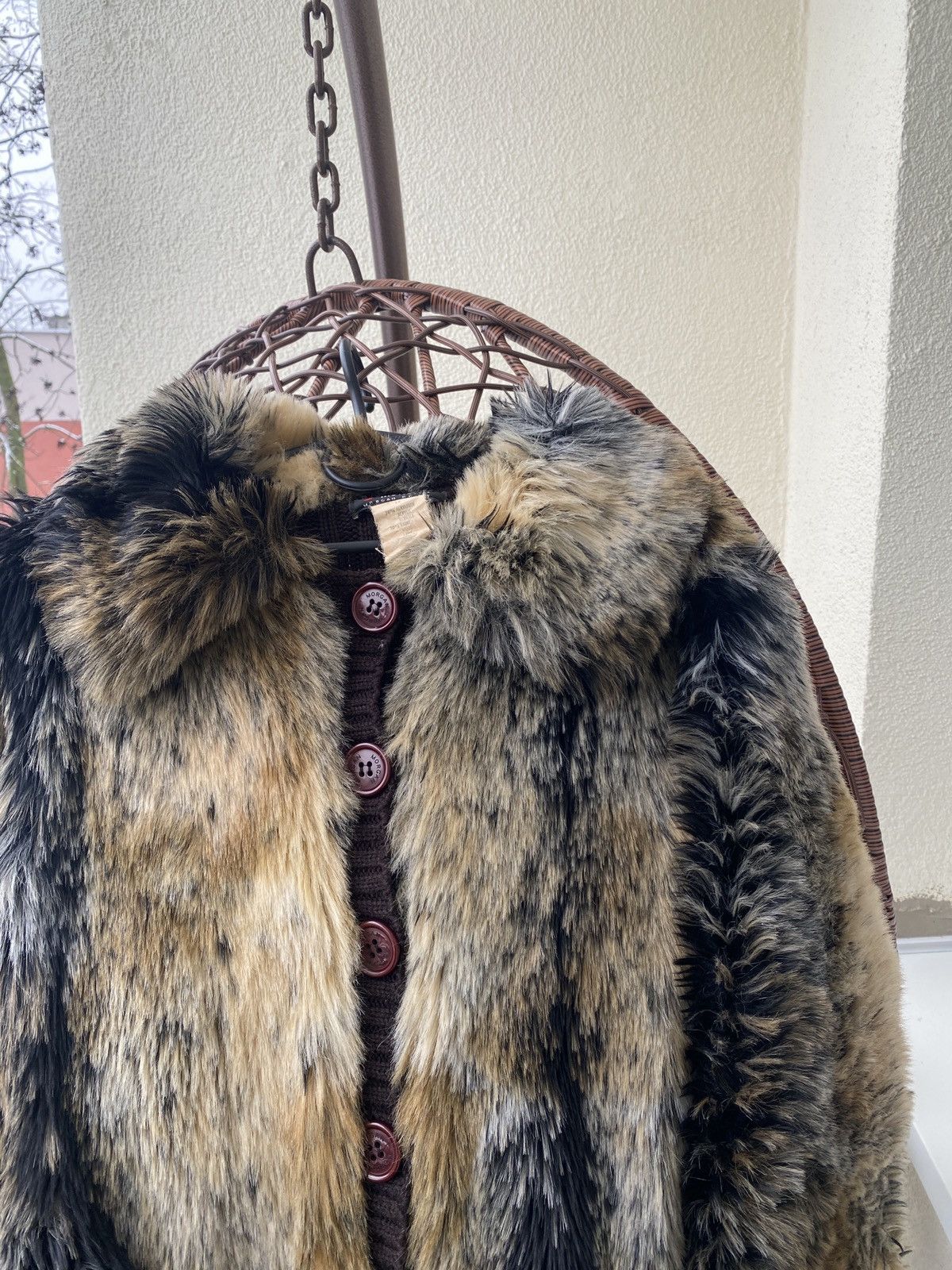 Morgan De Toi Morgan De Toi Y2K Vintage Faux Fur Zip Cardigan Jacket Size S / US 4 / IT 40 - 5 Thumbnail