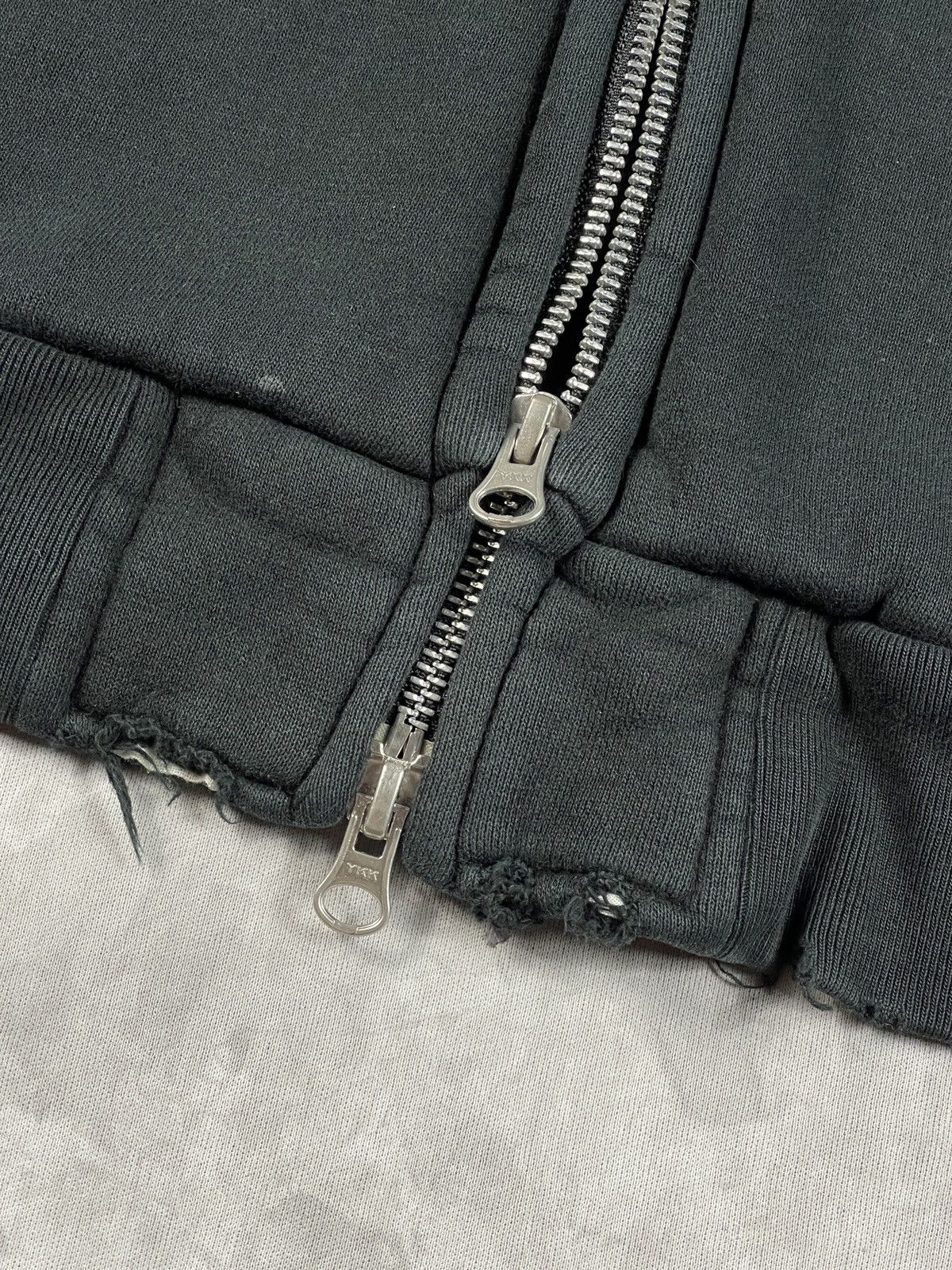 If Six Was Nine 2000s Vanquish Gold Japan Pullover Distressed Zip Up Hoodie Size US M / EU 48-50 / 2 - 13 Thumbnail