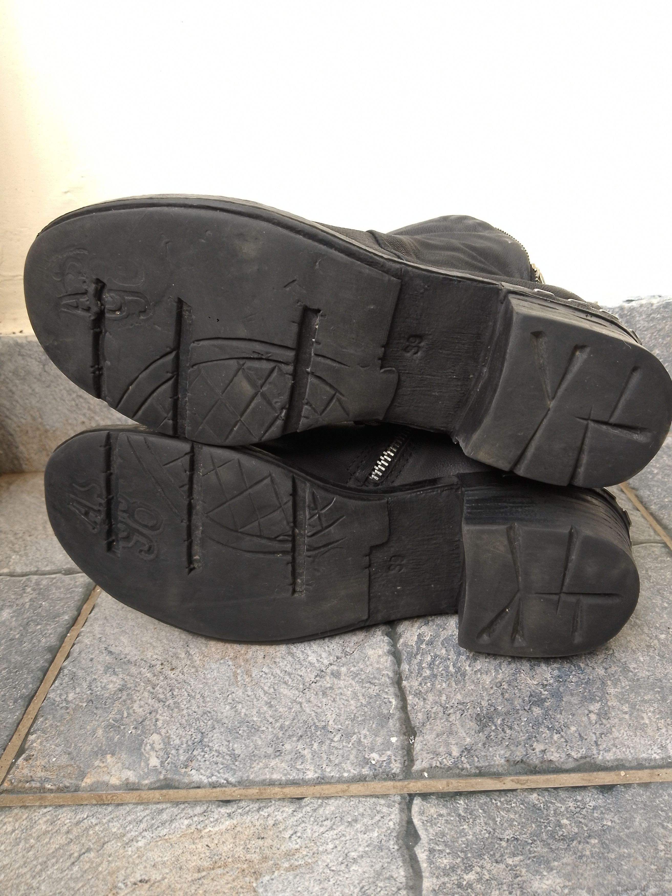 A.S.98 AS 98 BIKER ANKLE BOOTS Size US 9 / IT 39 - 13 Thumbnail